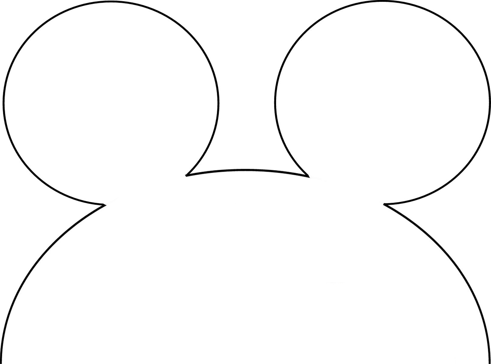 Printable Diy Mickey Mouse Ears Template