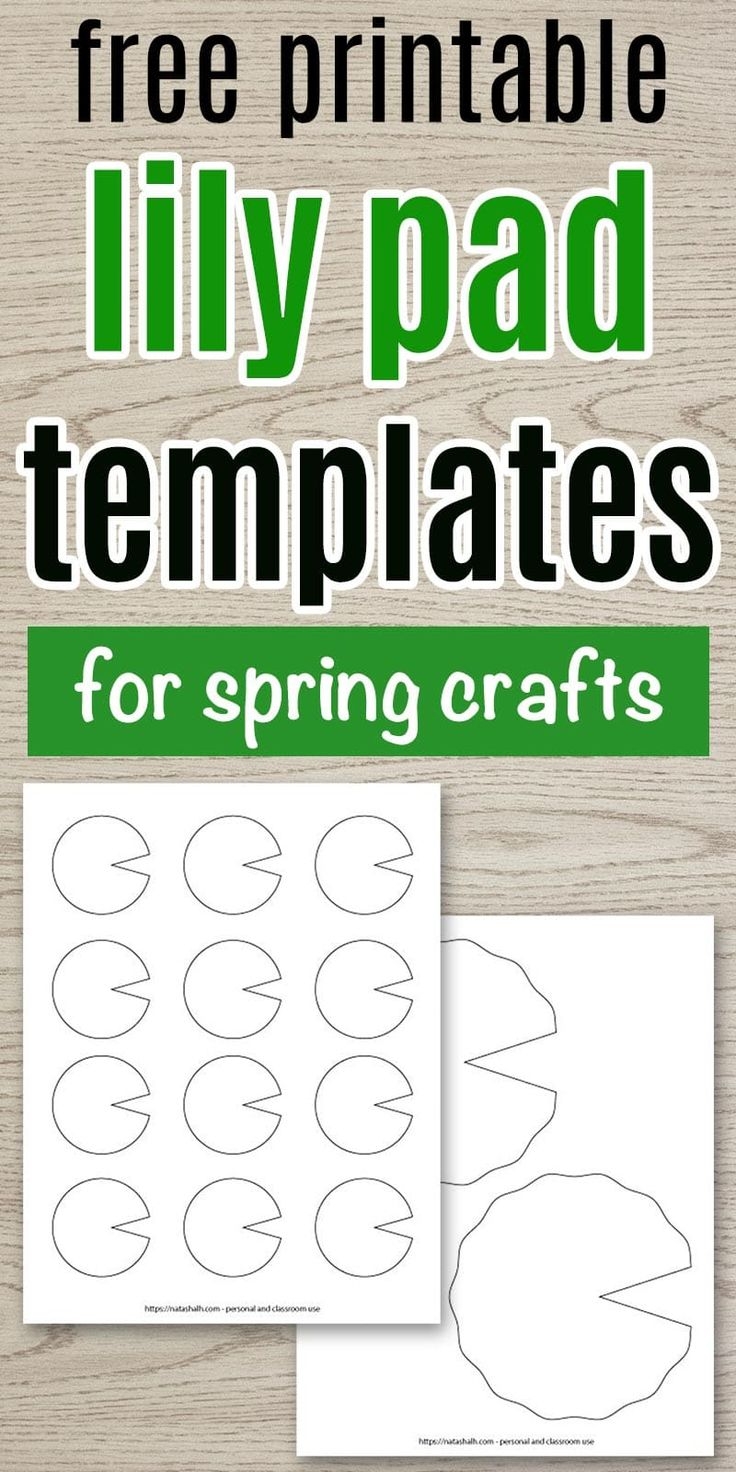 Lily Pad Template Printable Free