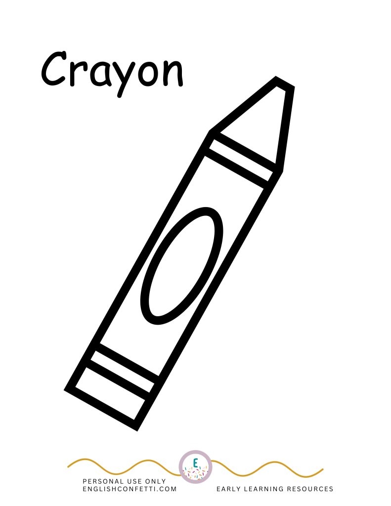 Printable Blank Crayon Template