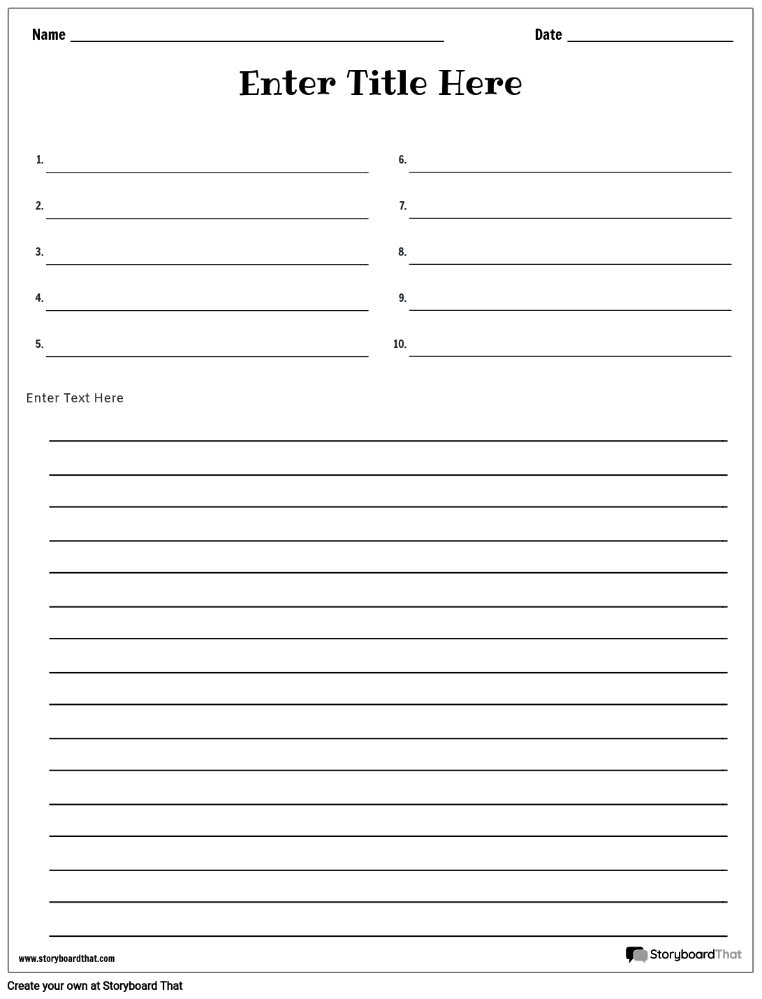 Free Printable Spelling Test Template