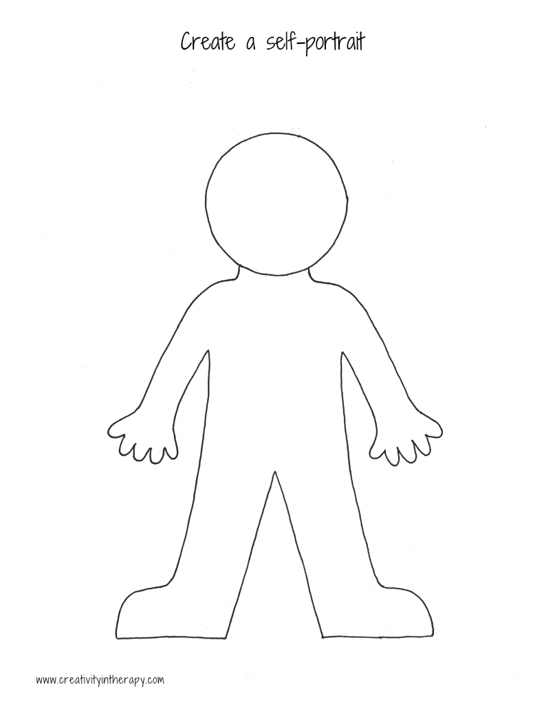 Self Portrait Template Printable