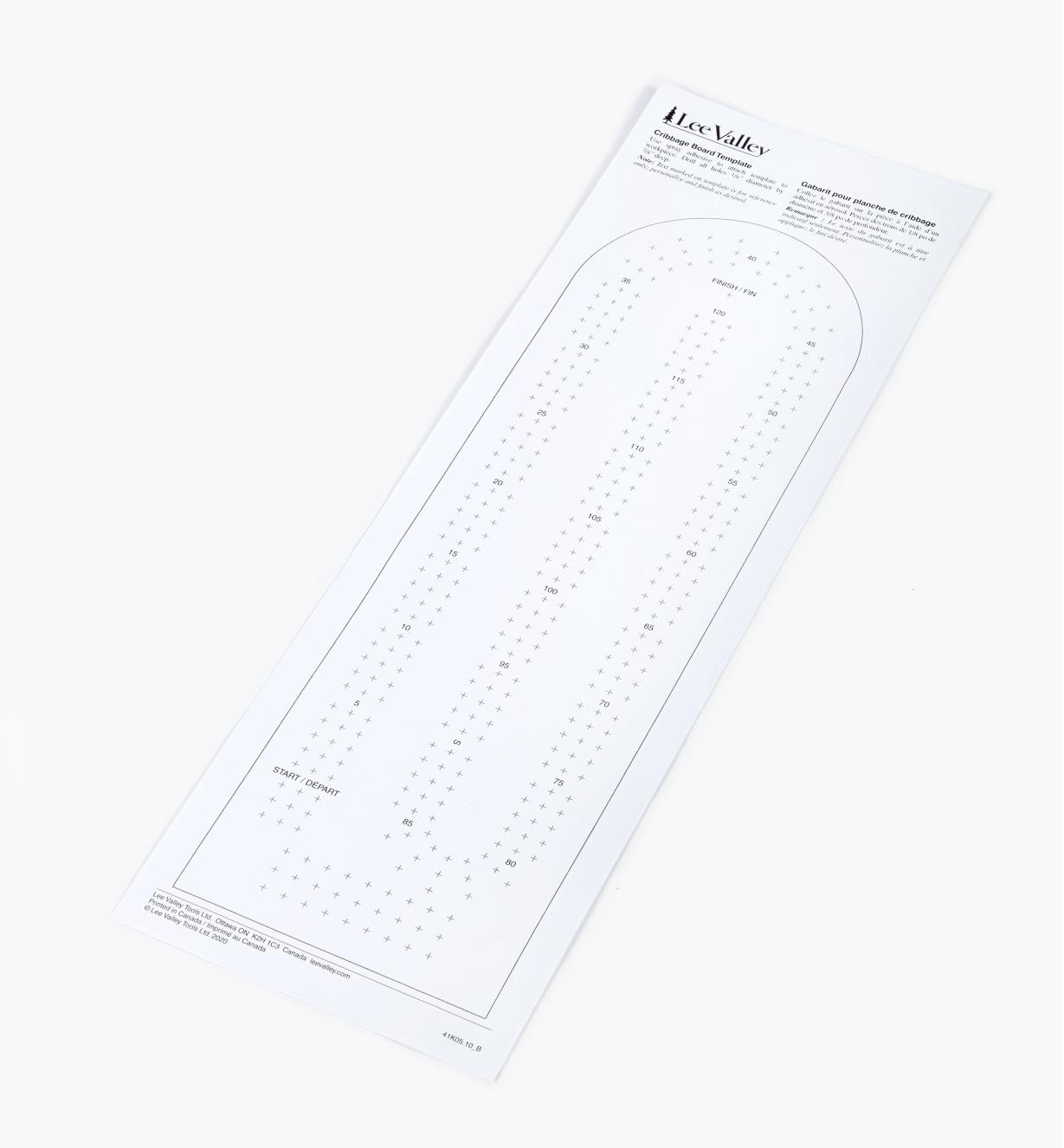 Printable Cribbage Board Templates