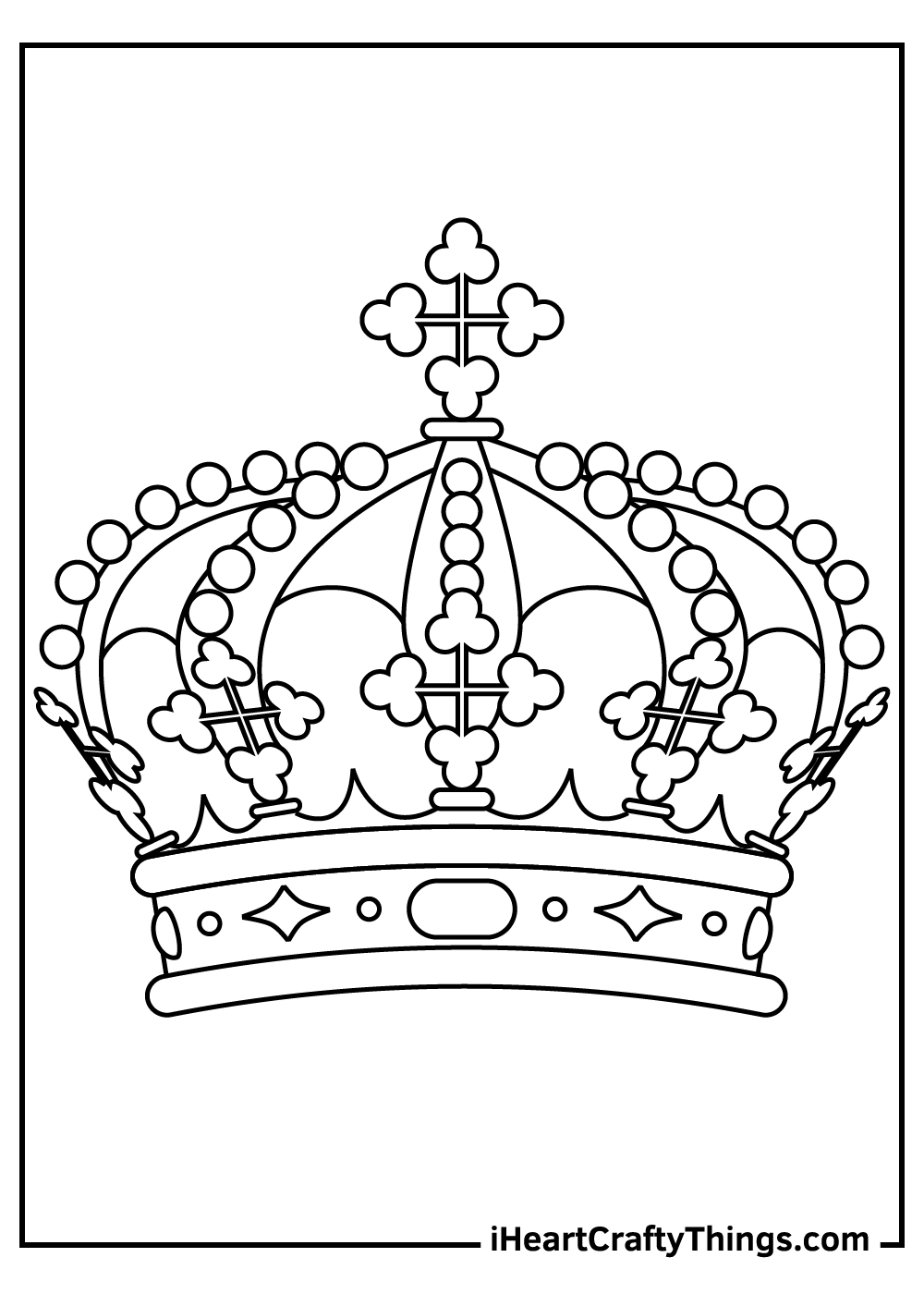Crown Coloring Pages 100 Free Printables 