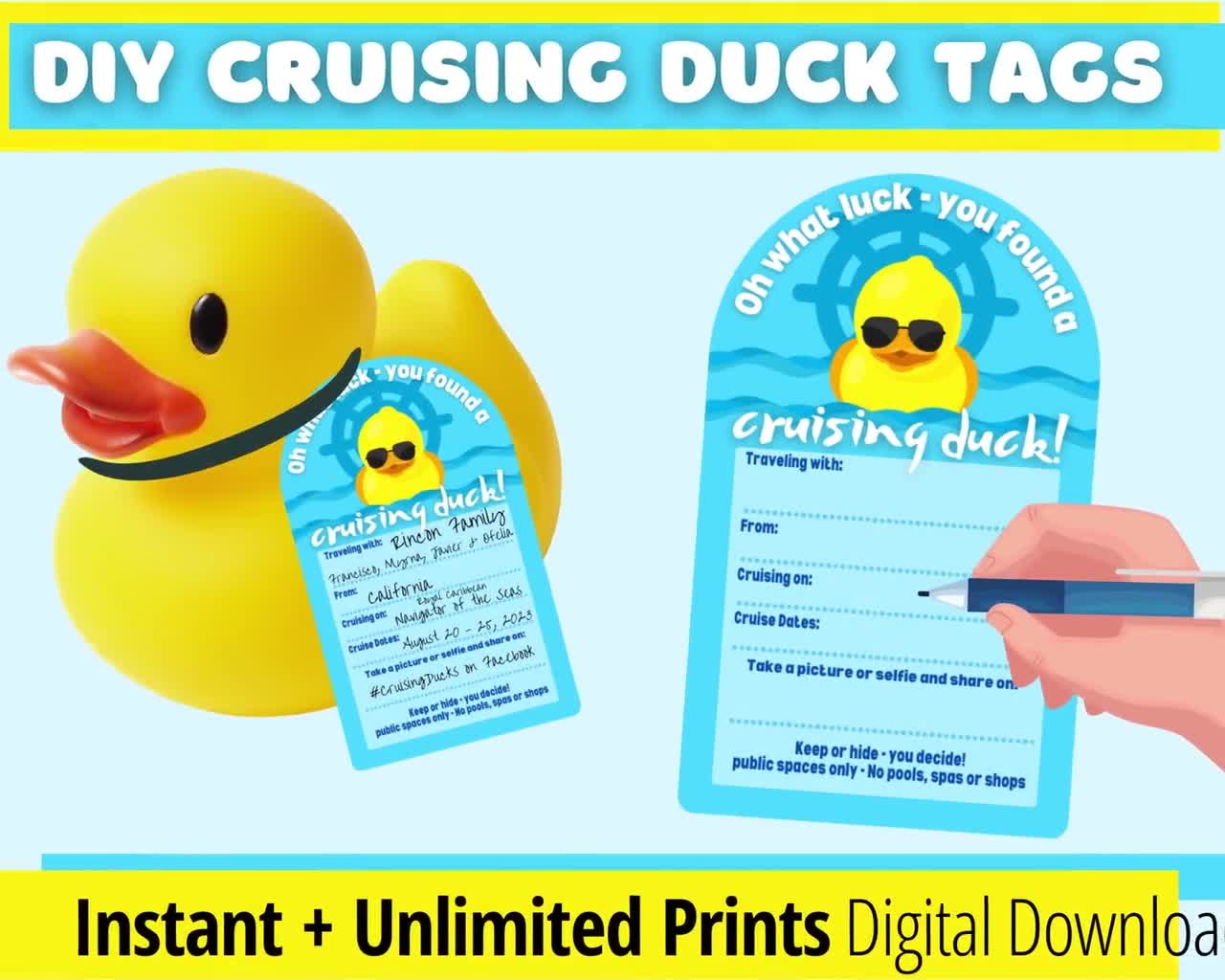 Tags Printable Cruising Ducks Template Free
