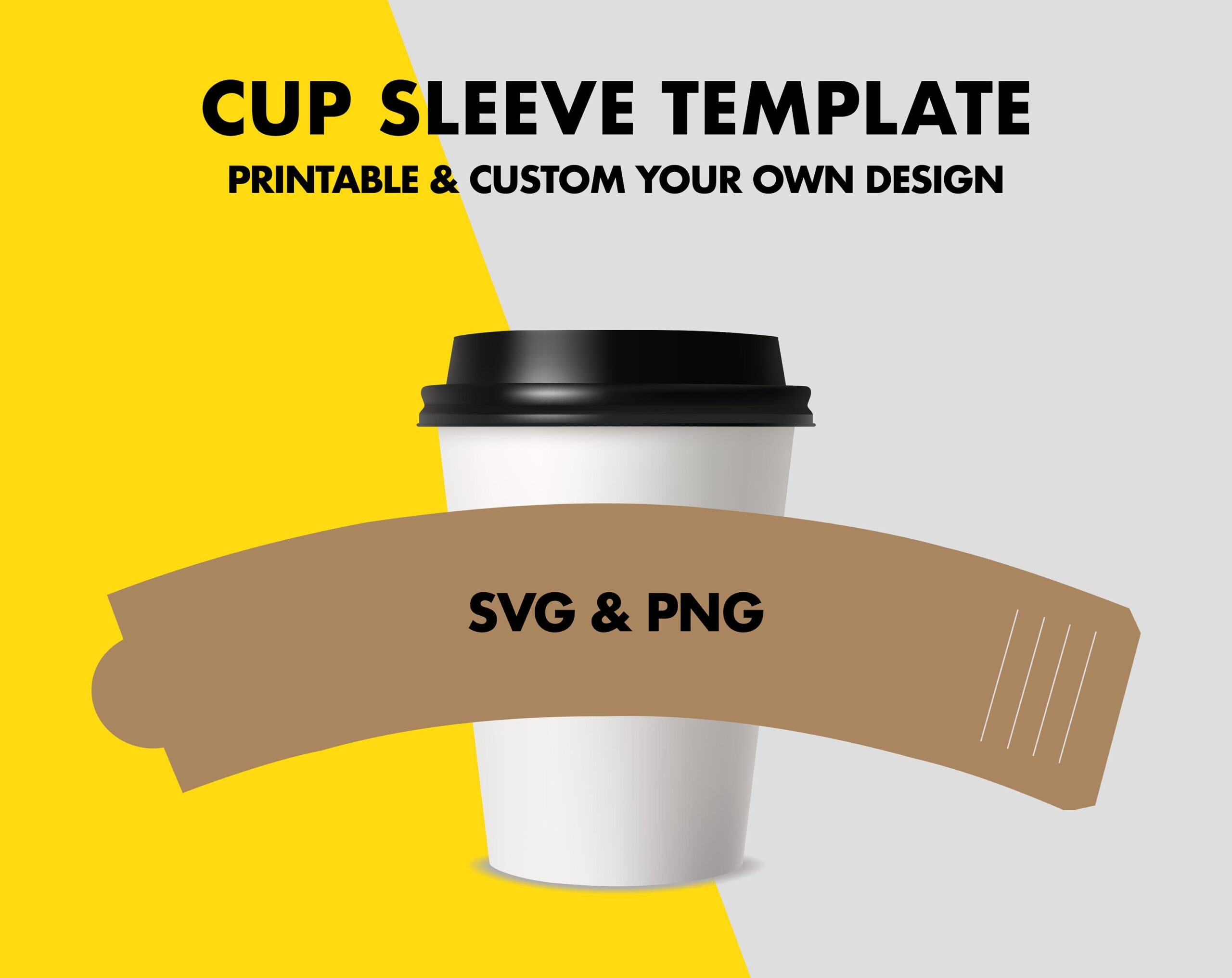 Printable Cup Sleeve Template