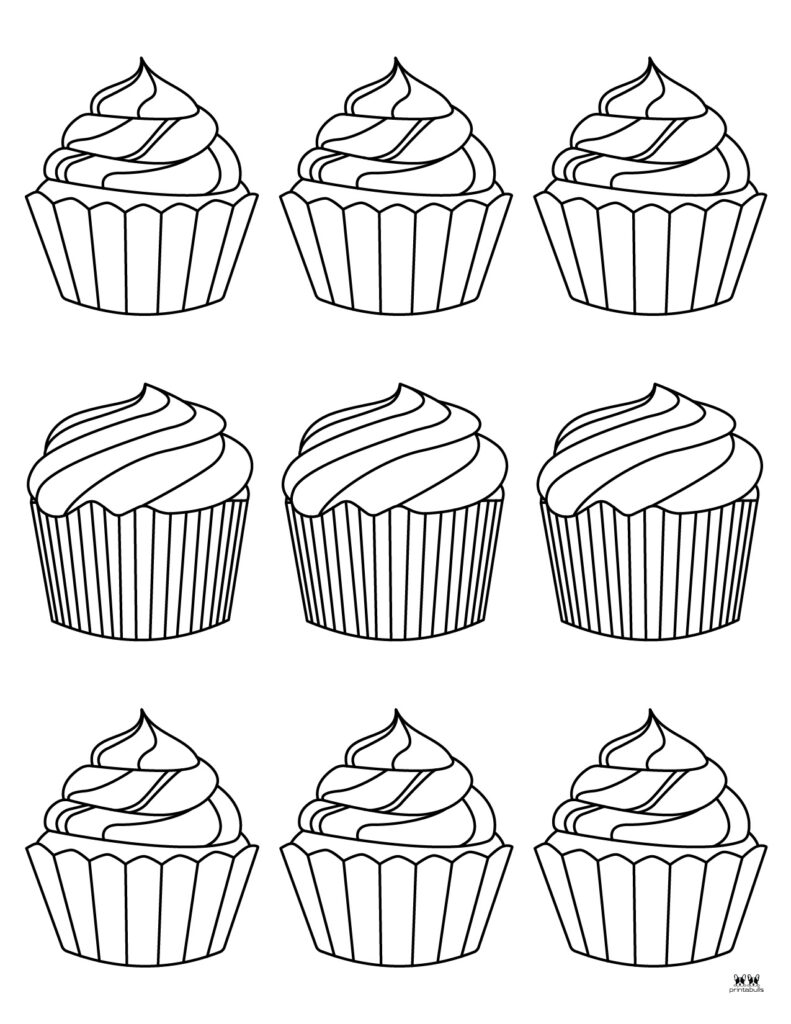 Cupcake Template Printable Free