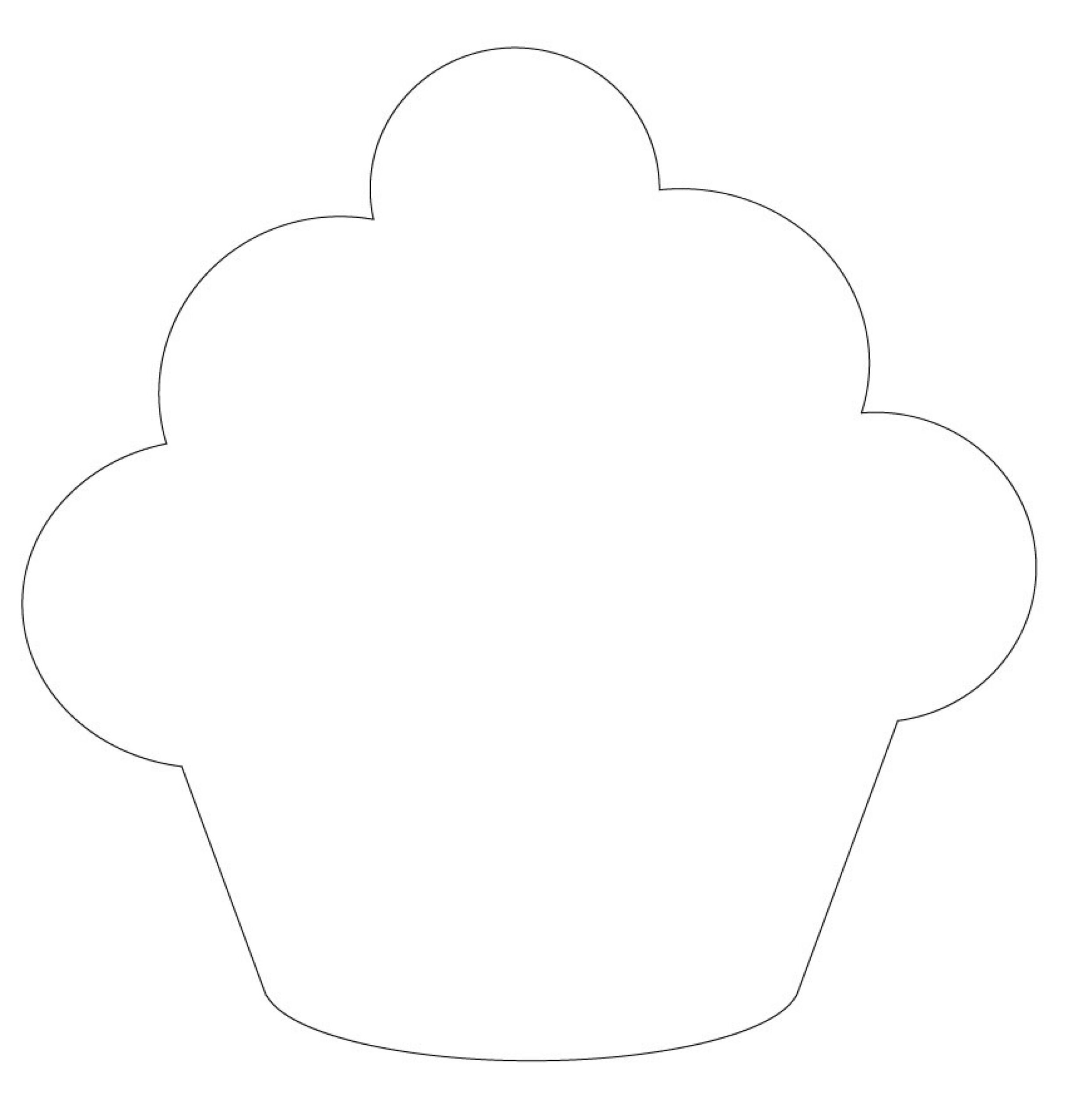 Cupcake Template Printable Free