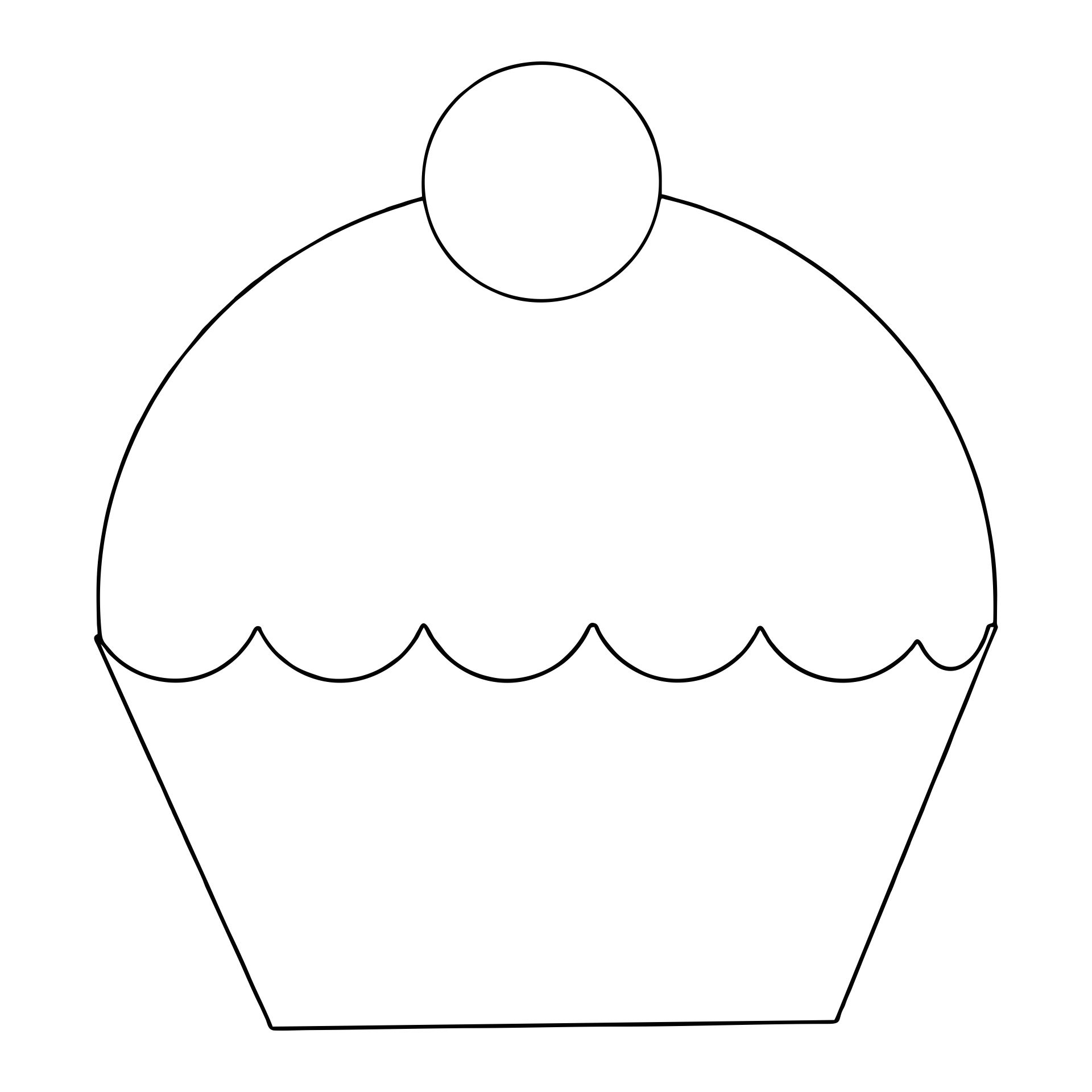 Cupcake Templates Cutouts Cupcake Template Templates Printable Free Cupcake Coloring Pages