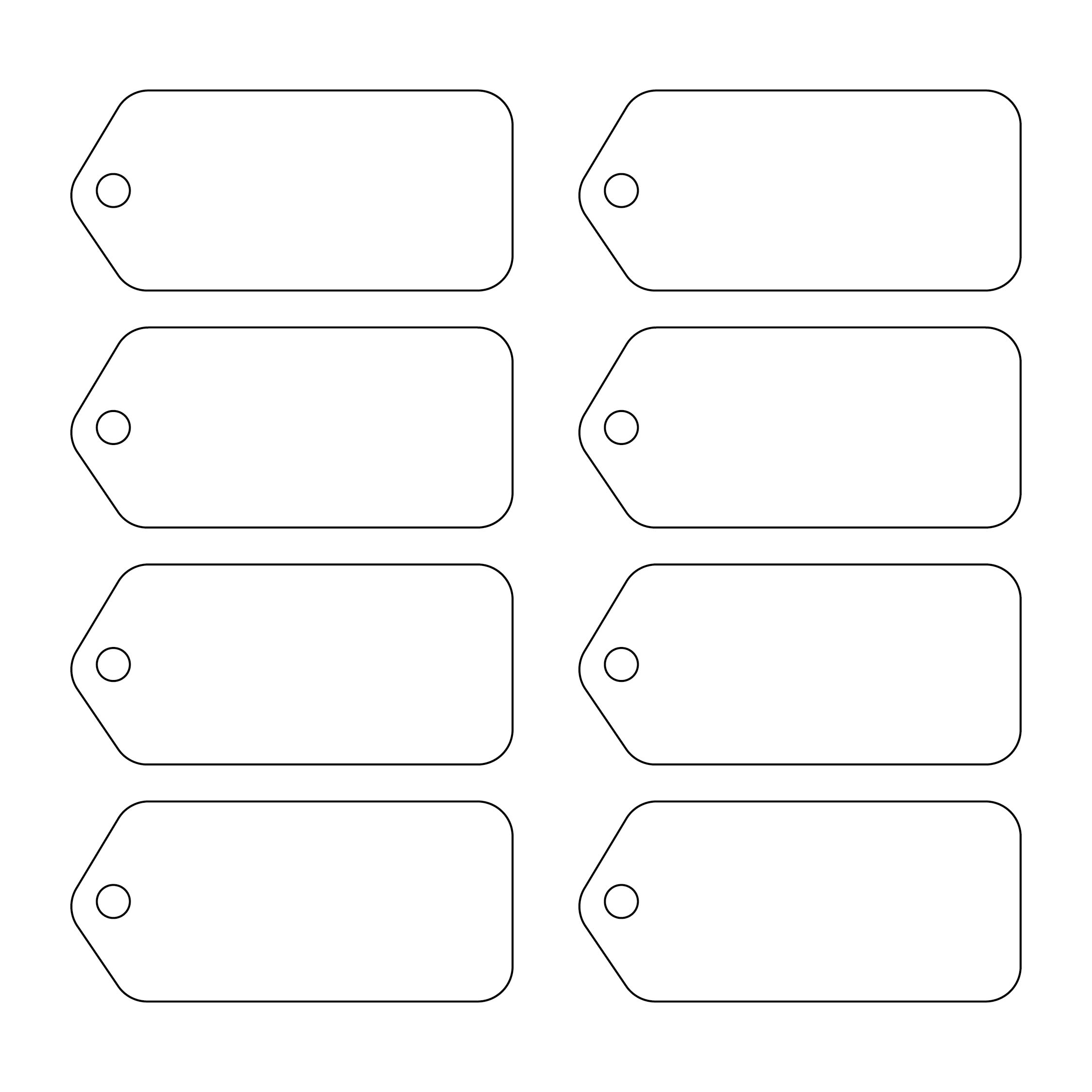 Printable Editable Gift Tag Template