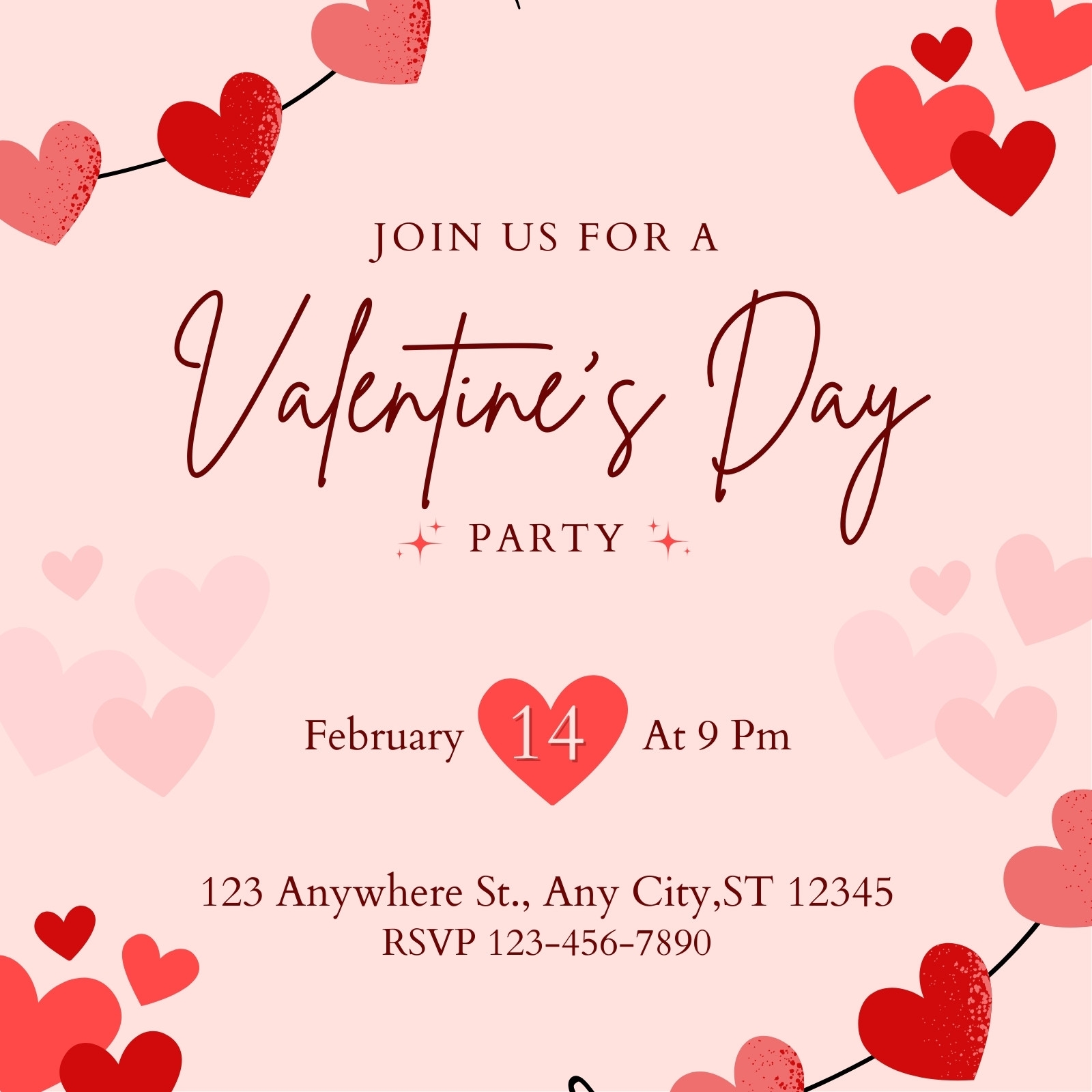 Customize 220 Valentines Party Invitation Templates Online Canva
