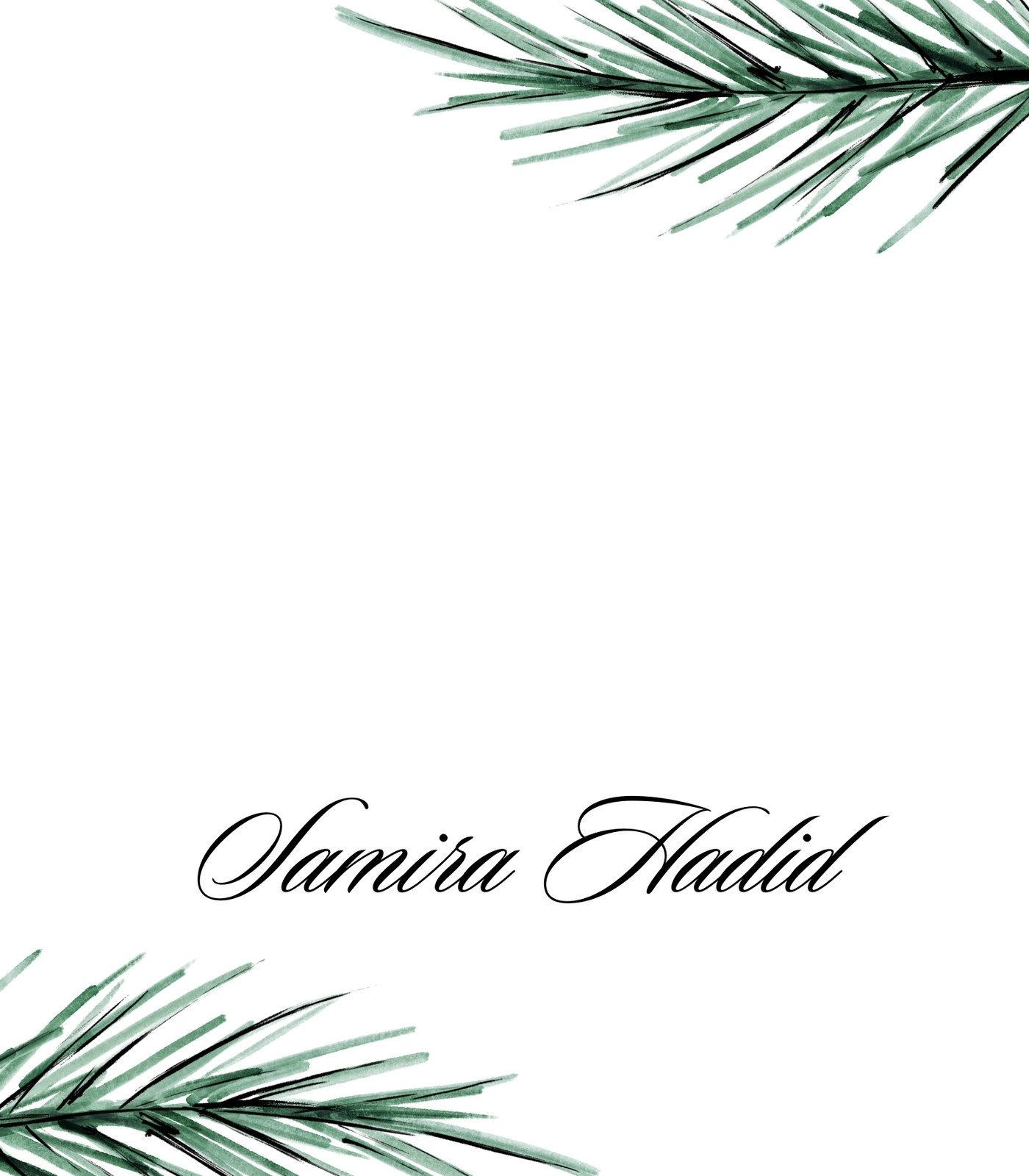 Free Printable Christmas Place Card Templates