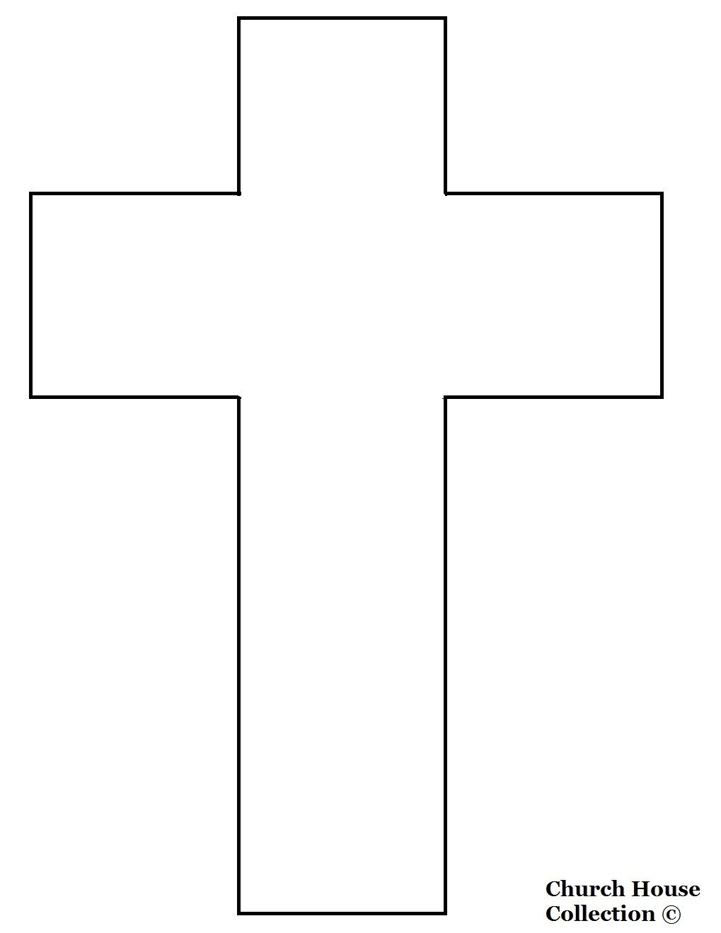 Blank Printable Cross Template