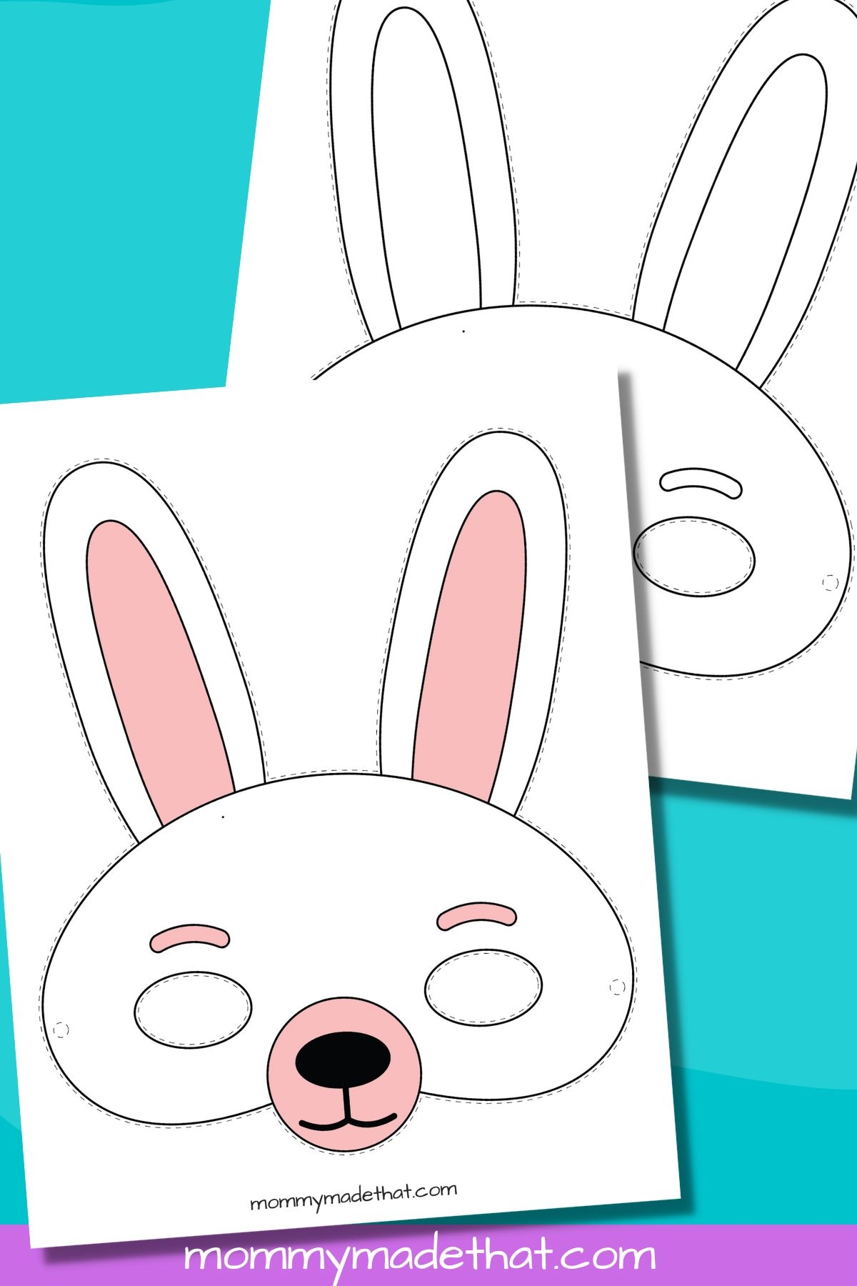 Cute Bunny Rabbit Mask Templates Free Printables 