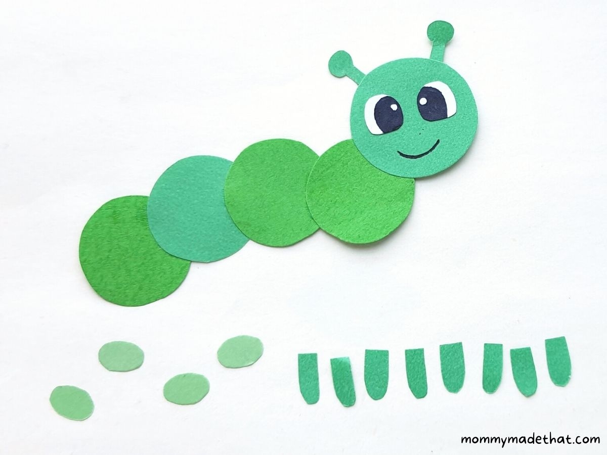 Cute Paper Caterpillar Craft With Free Template 