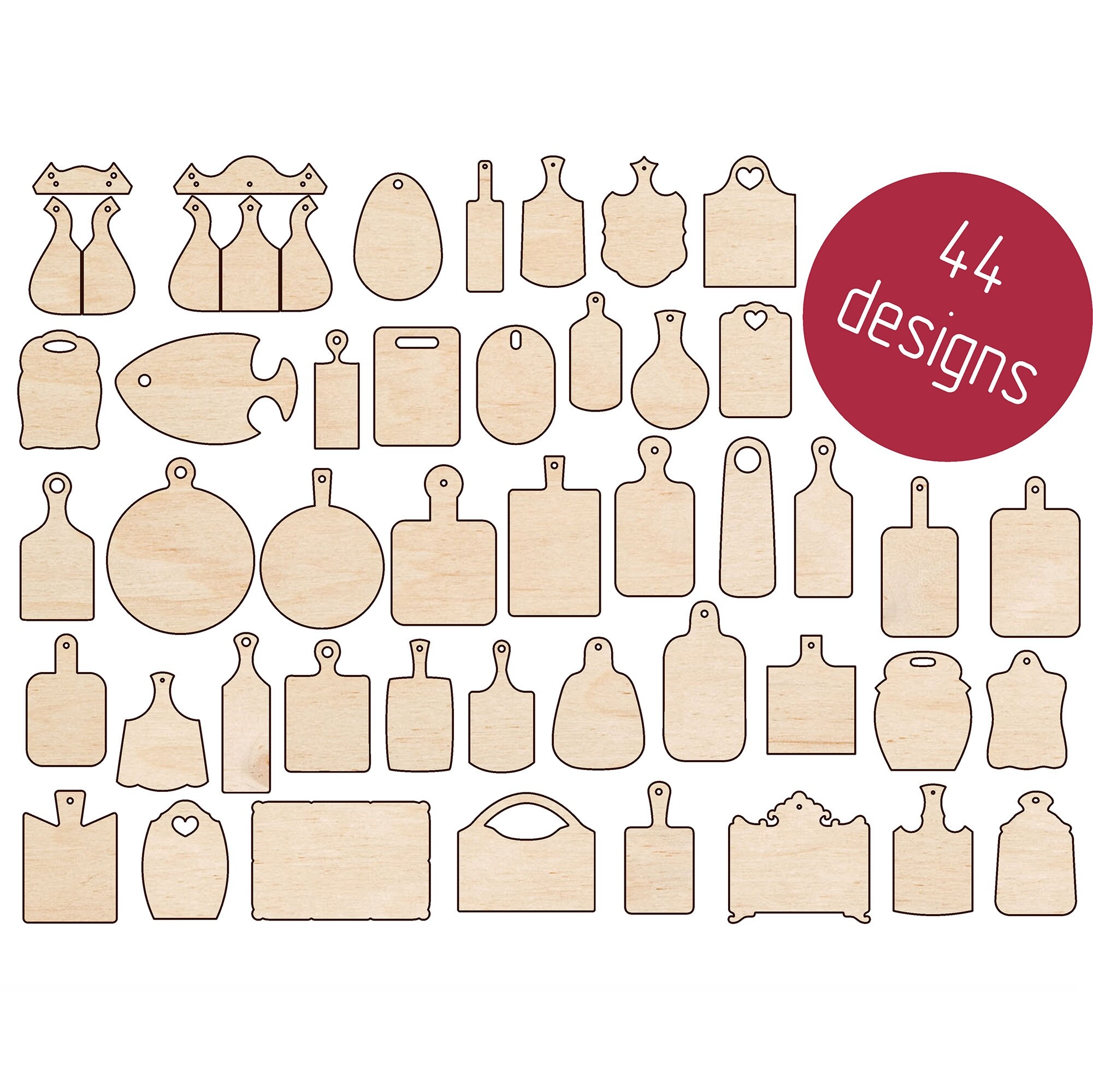 Printable Cutting Board Handle Template