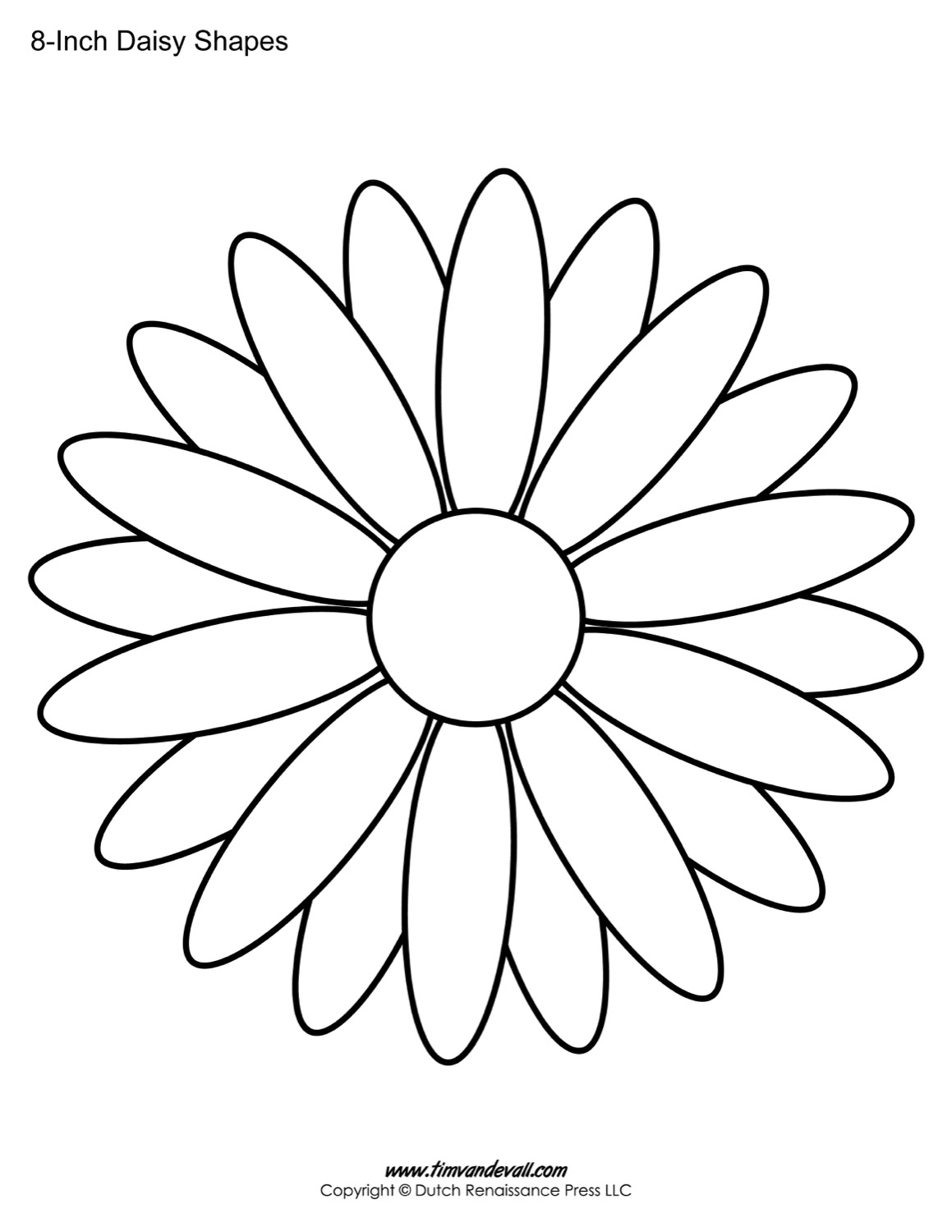 Daisy Templates Tim s Printables