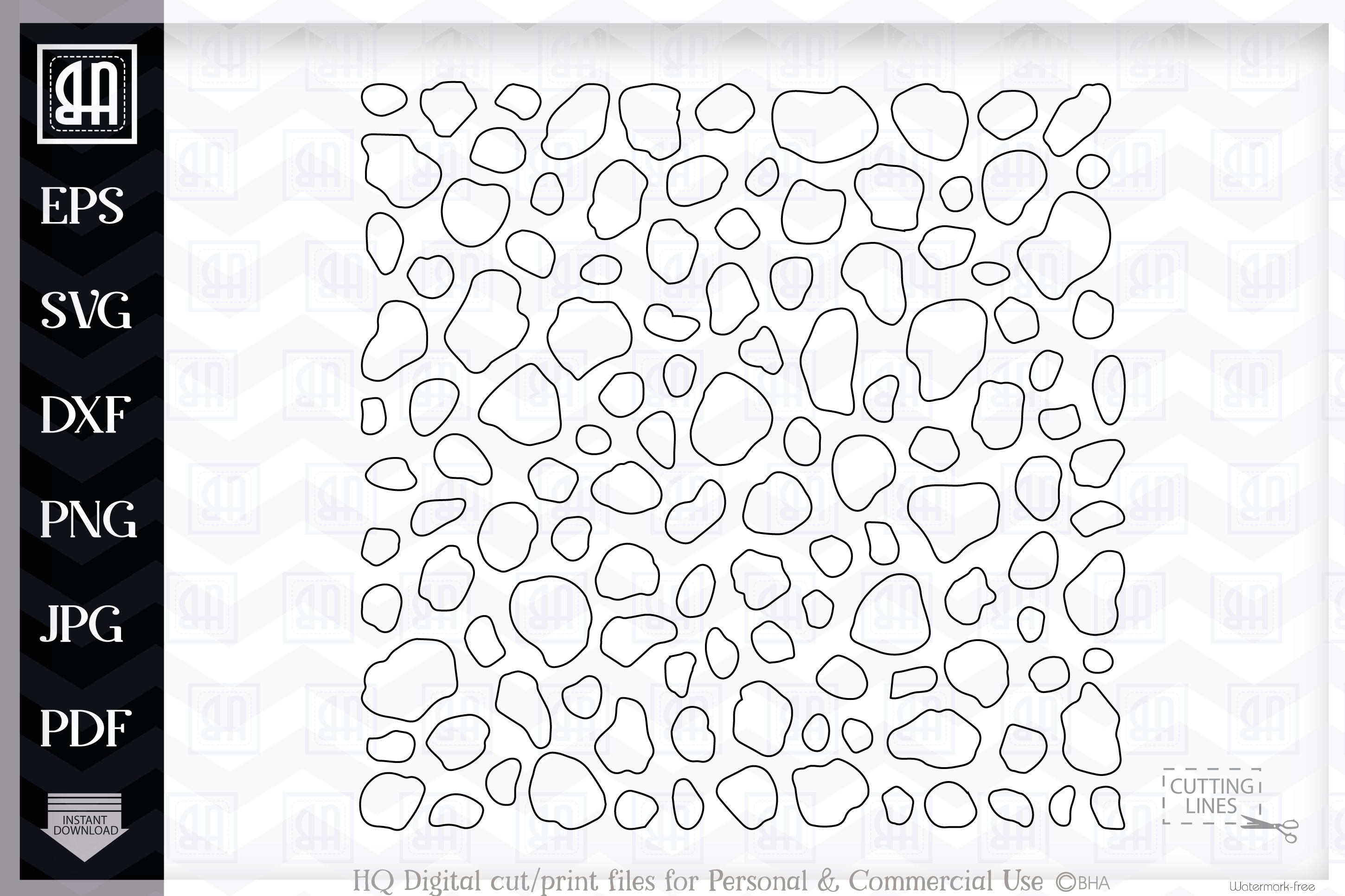 Free Printable Dalmatian Spots Template