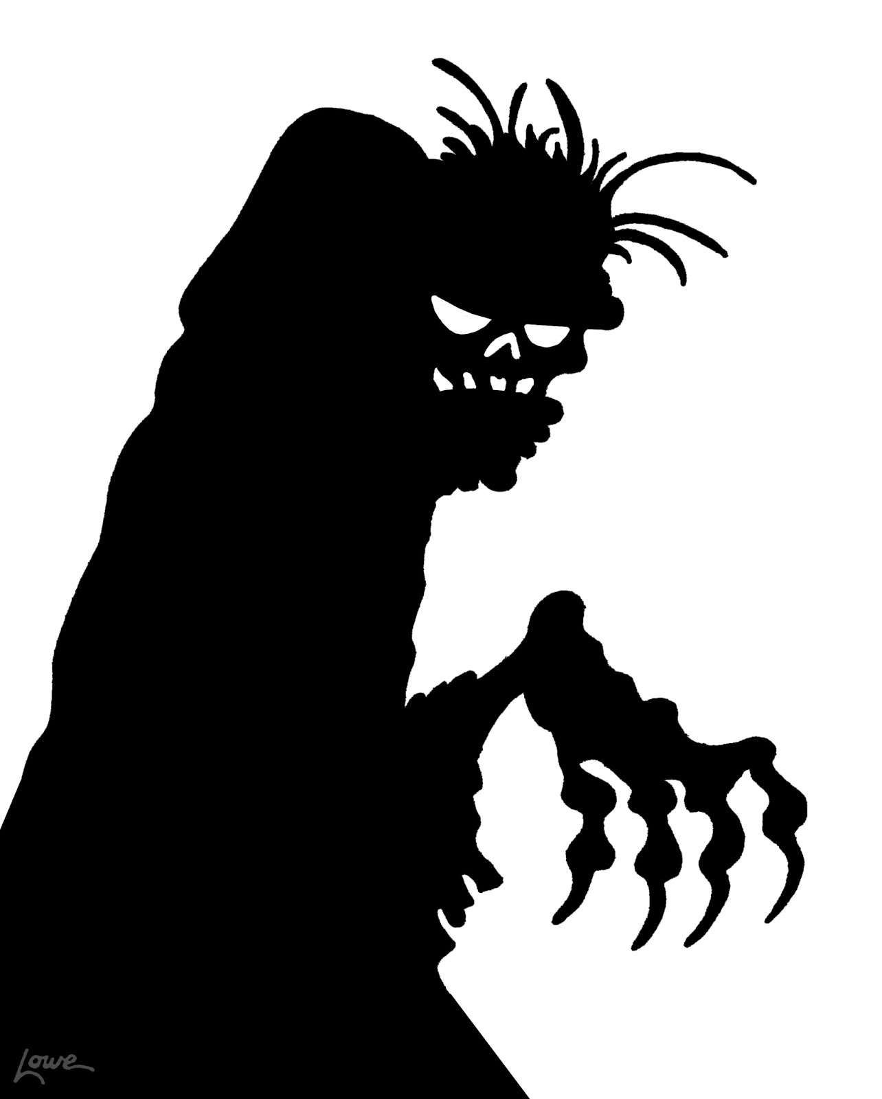 DAVE LOWE DESIGN The Blog 63 Days Til Halloween Zombie Window Silhouette Printables