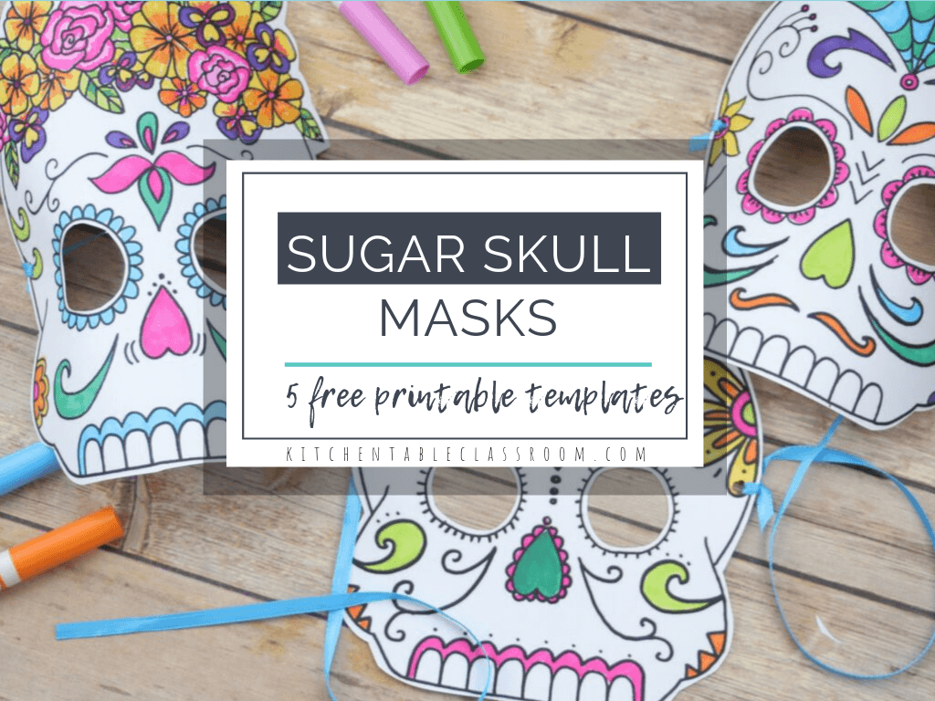 Free Printable Sugar Skull Mask Template