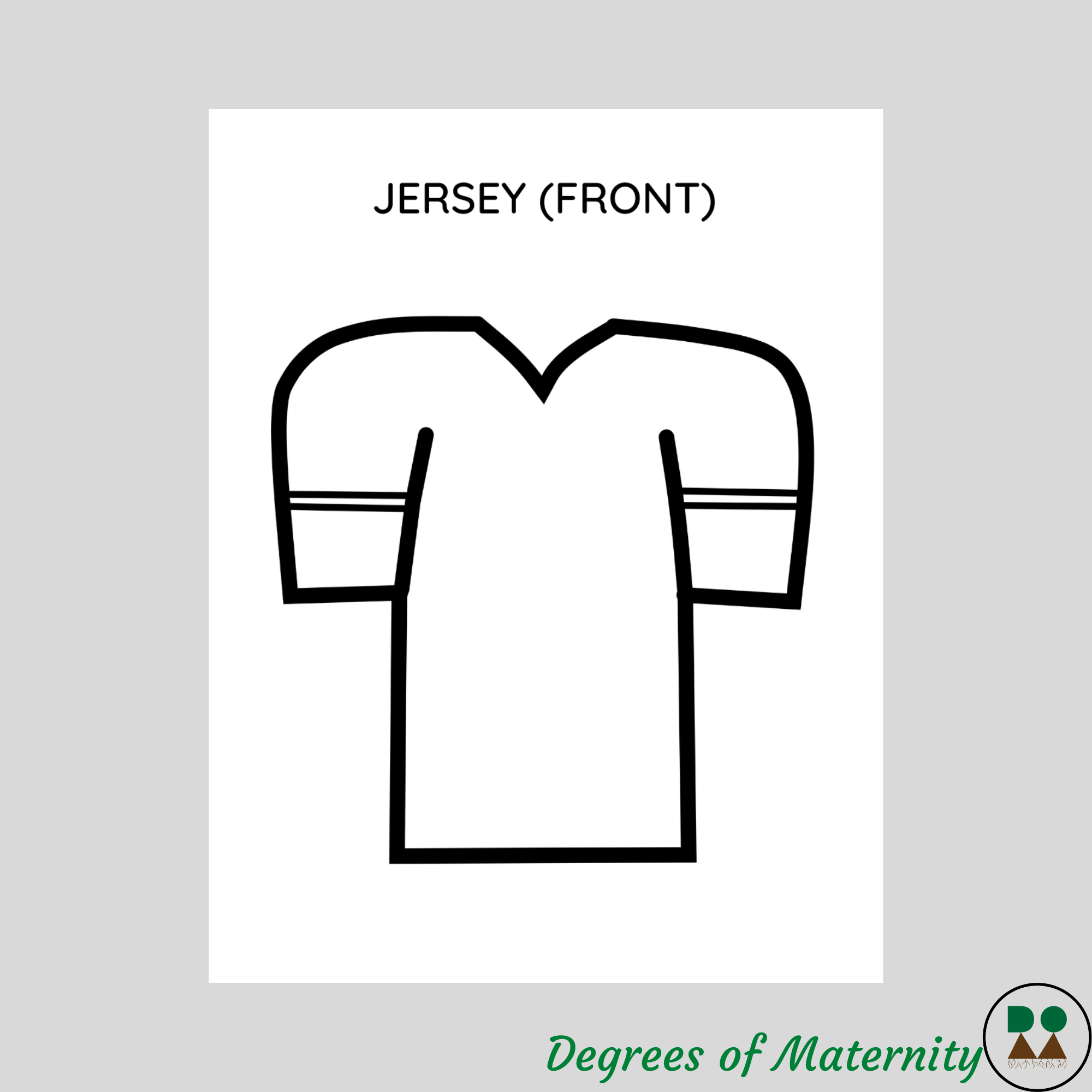 Football Jersey Template Printable