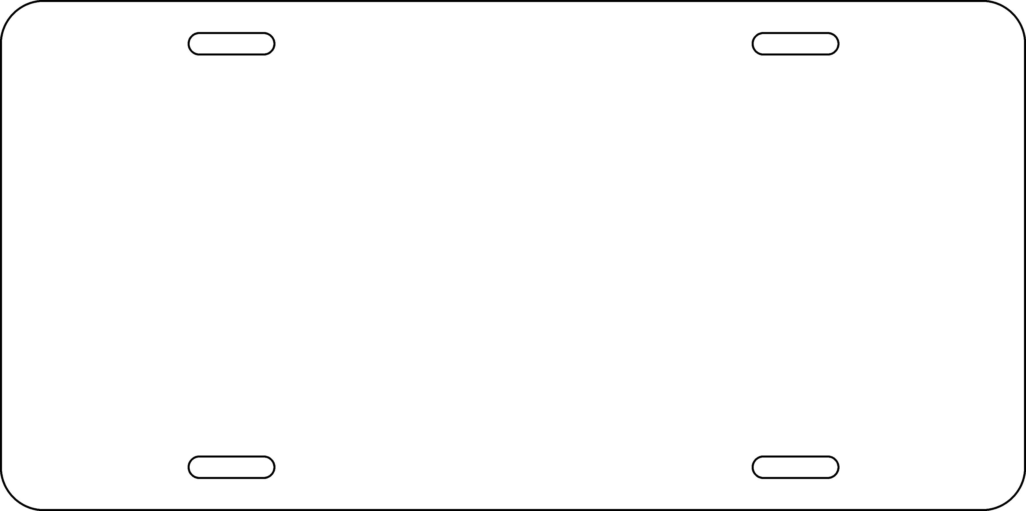 Printable License Plate Template