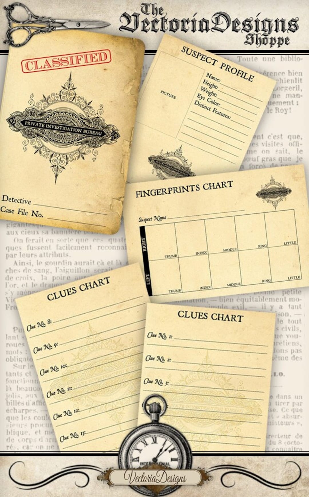 Printable Detective Case File Template