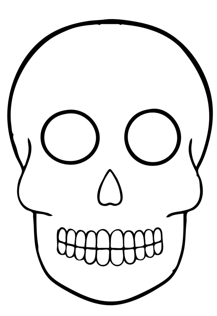 Sugar Skull Template Printable Free