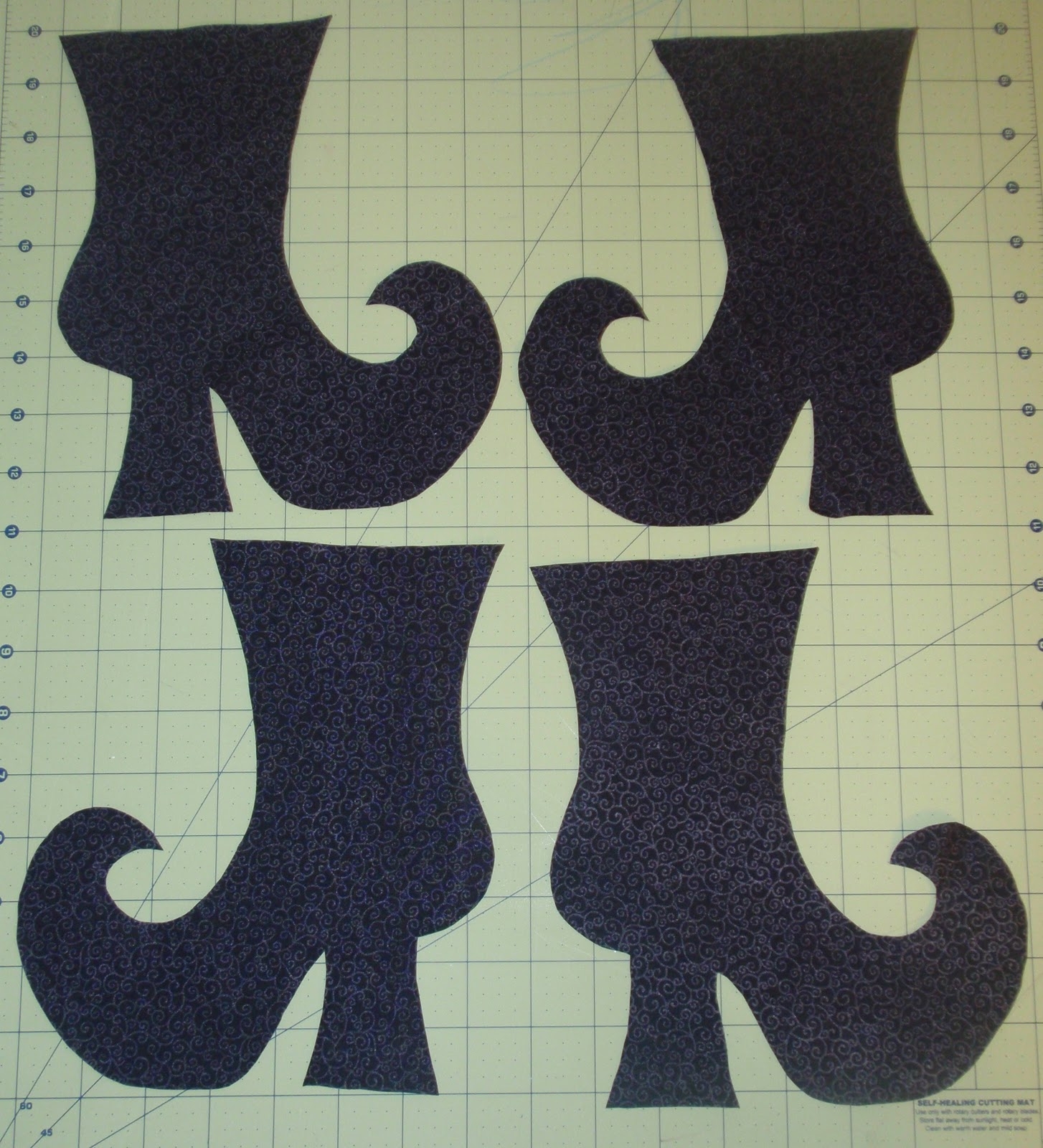 Free Printable Witch Shoe Template