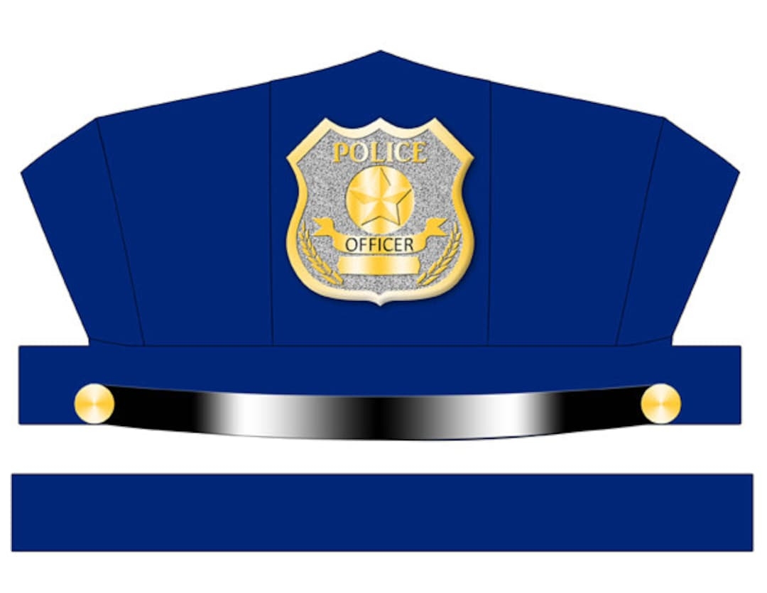 Printable Police Hat Template