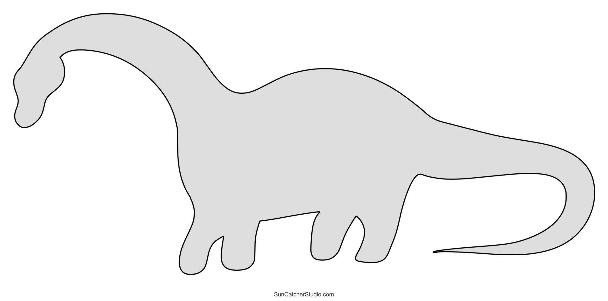 Printable Cut Out Dinosaur Template