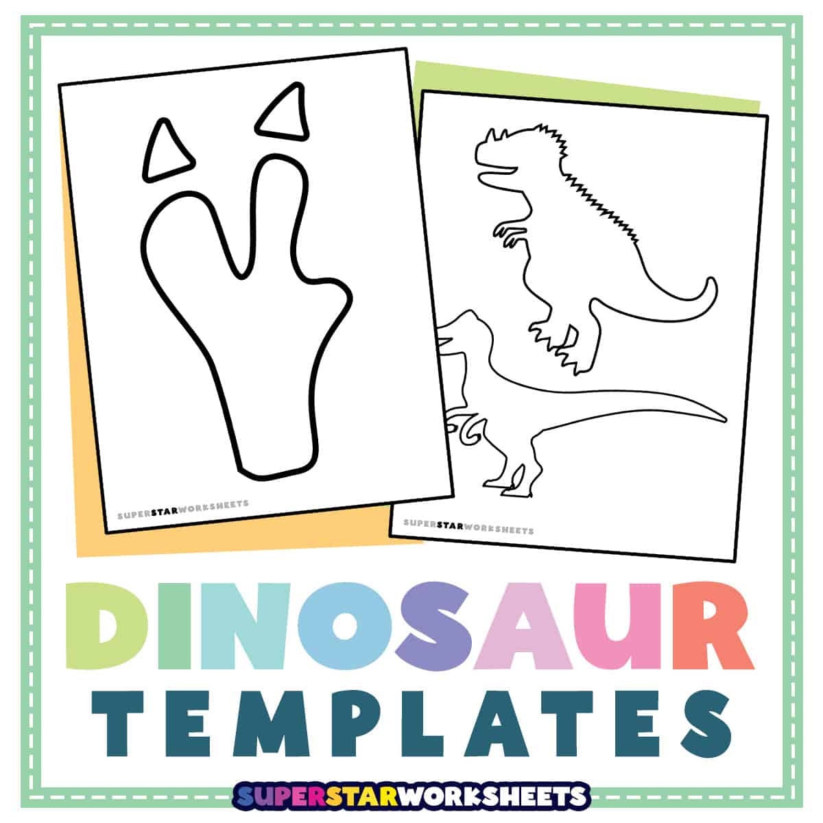 Dinosaur Template Free Printable