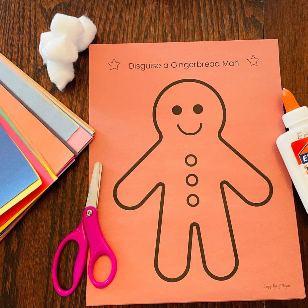 Free Printable Disguise A Gingerbread Man Template