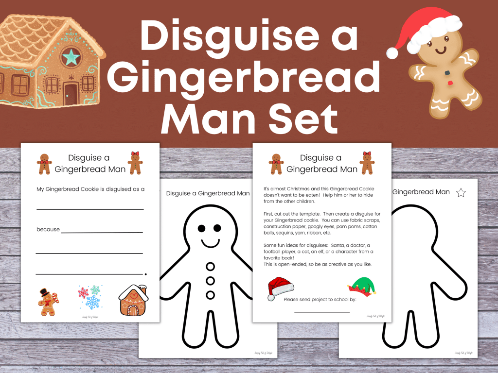 Free Printable Disguise A Gingerbread Man Template