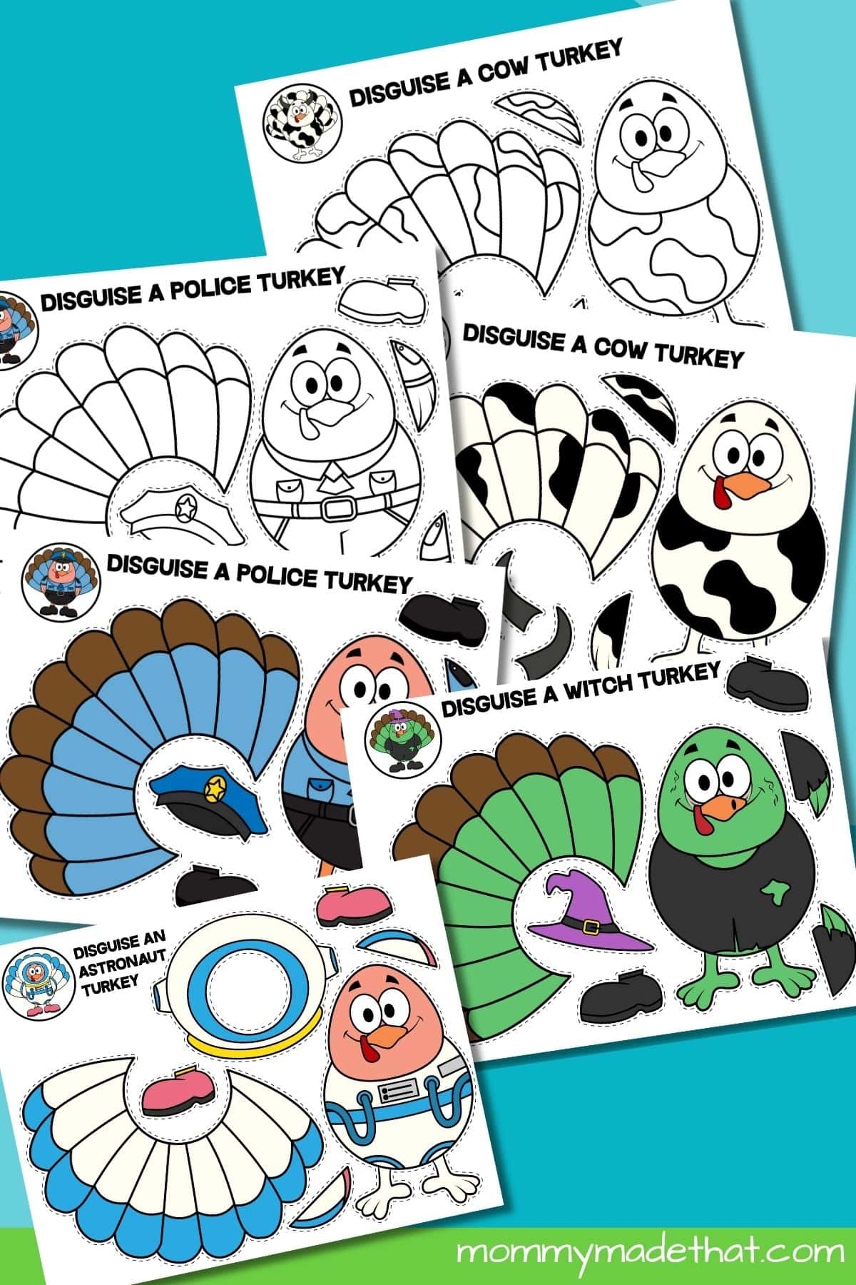 Turkey In Disguise Free Printable Template