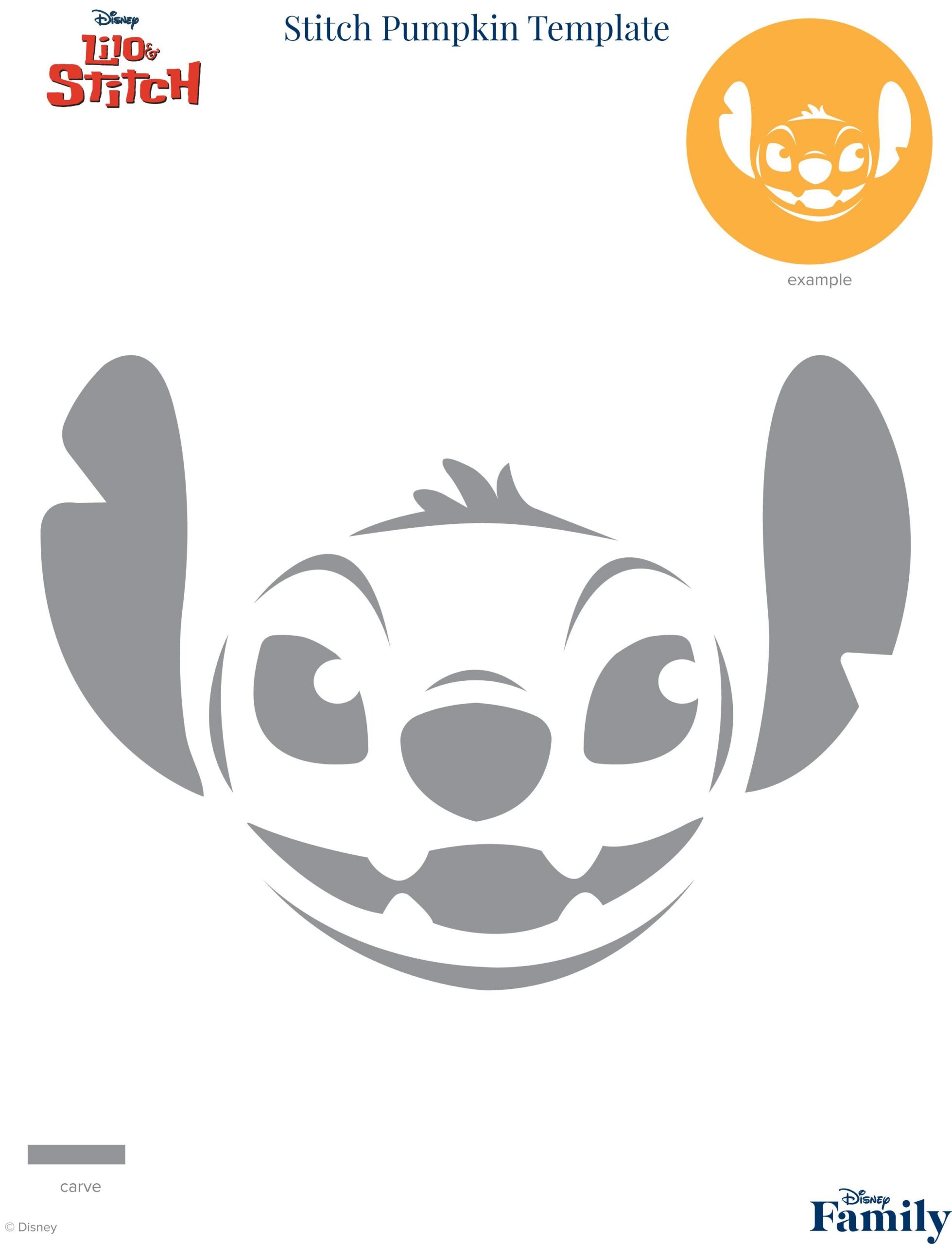 Pumpkin Template Printable Disney