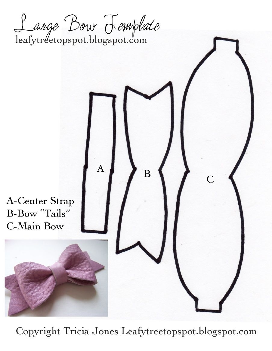 Free Bow Template Printable
