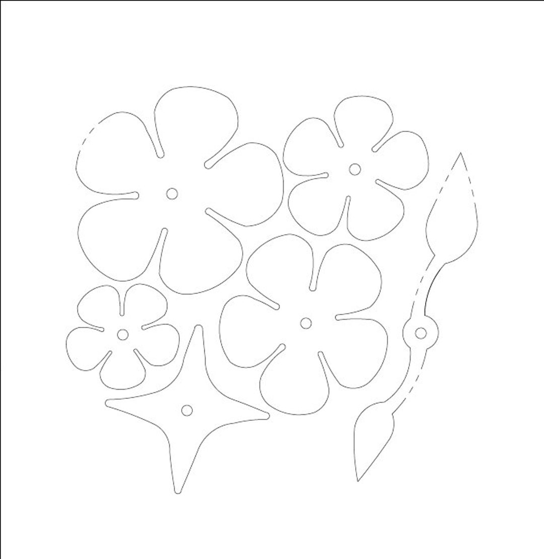 DIY Metal Rose Kit Printable Template File Langmuir Systems Plasma Cutter File Dxf Nc Etsy