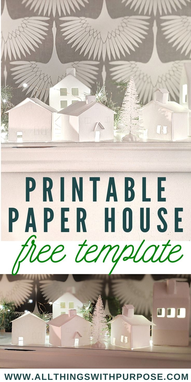 Free Printable Christmas Village Templates