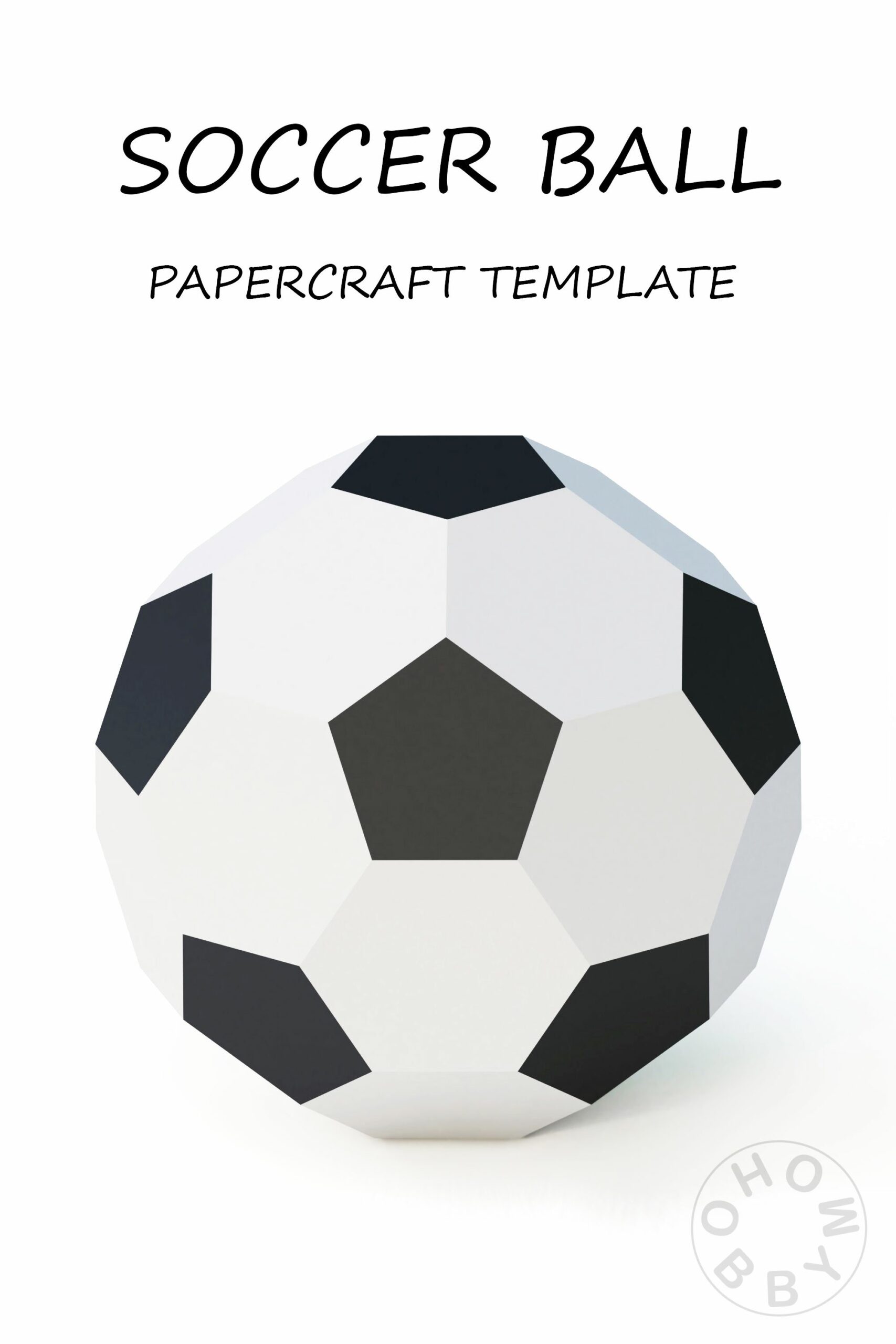 Printable Paper Soccer Ball Template