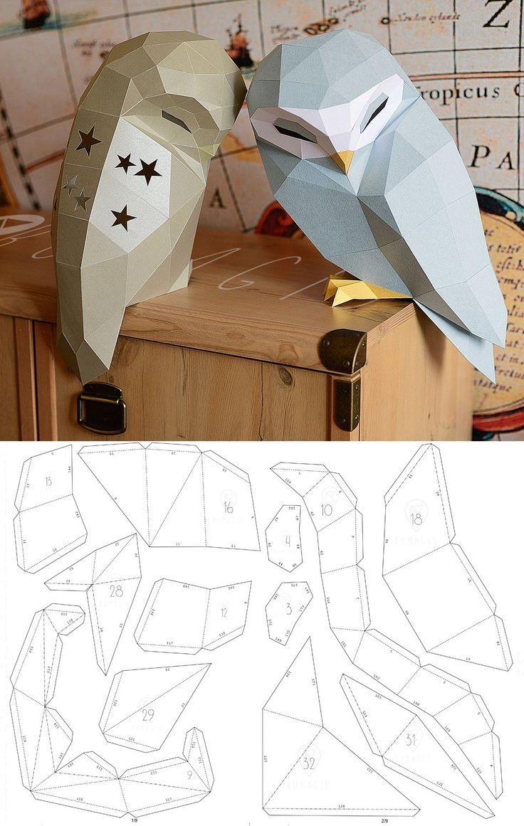 Printable 3D Dragon Head Template