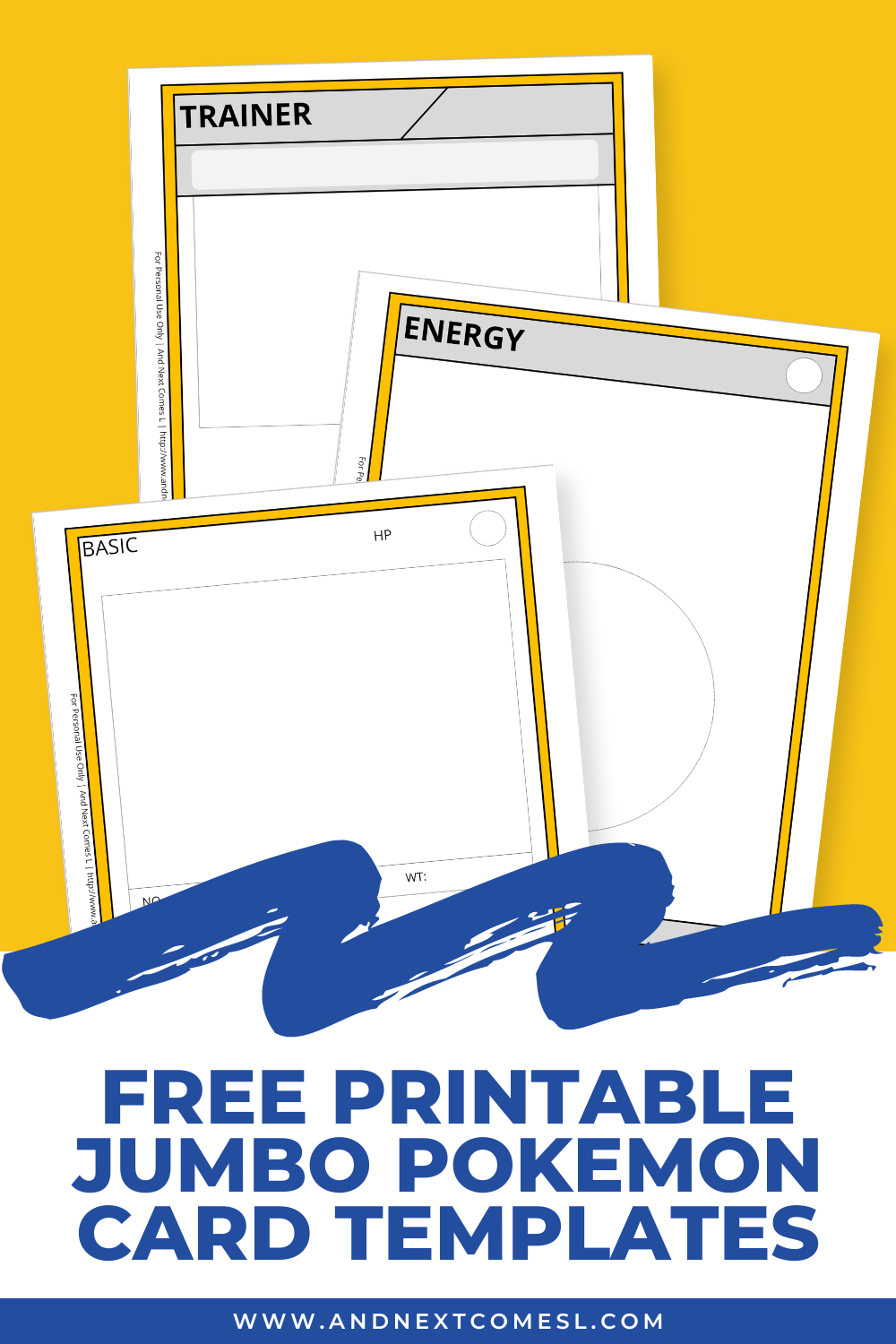 Pokemon Card Template Printable