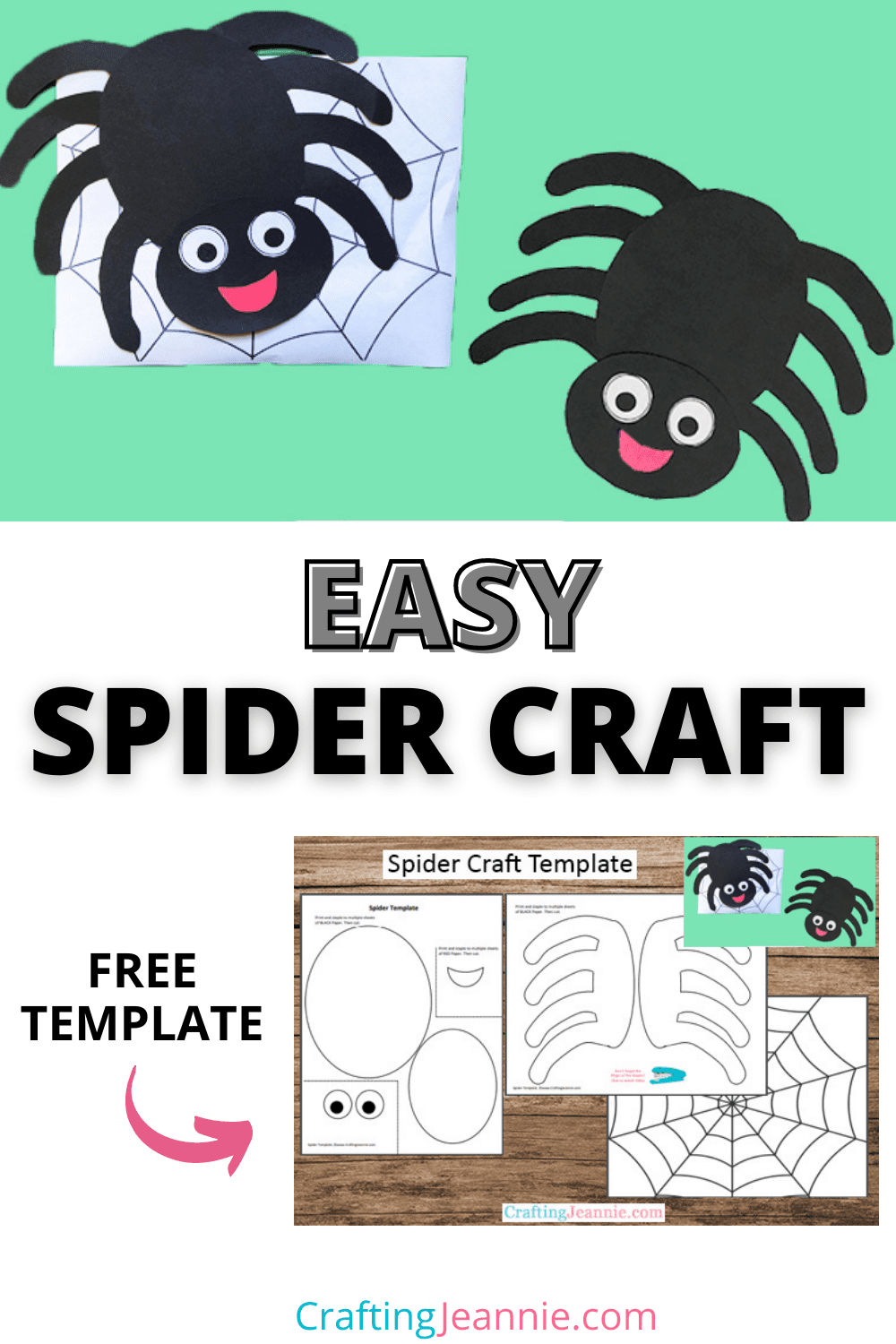 Free Printable Spider Craft Template