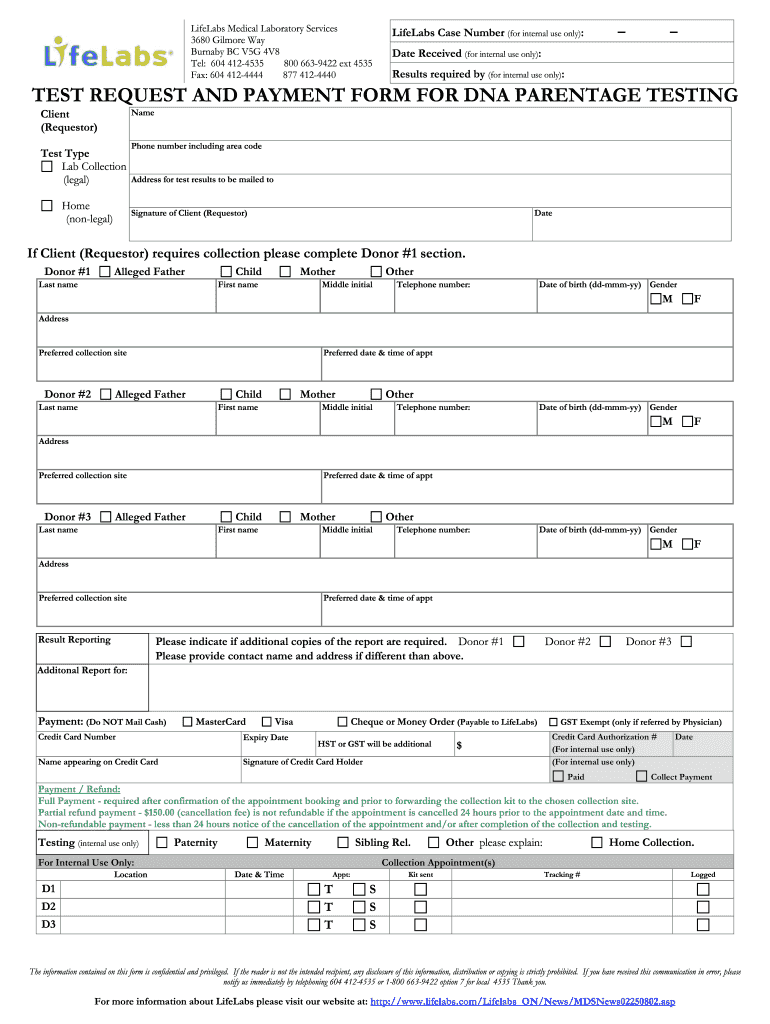Printable Fake Paternity Test Results Template