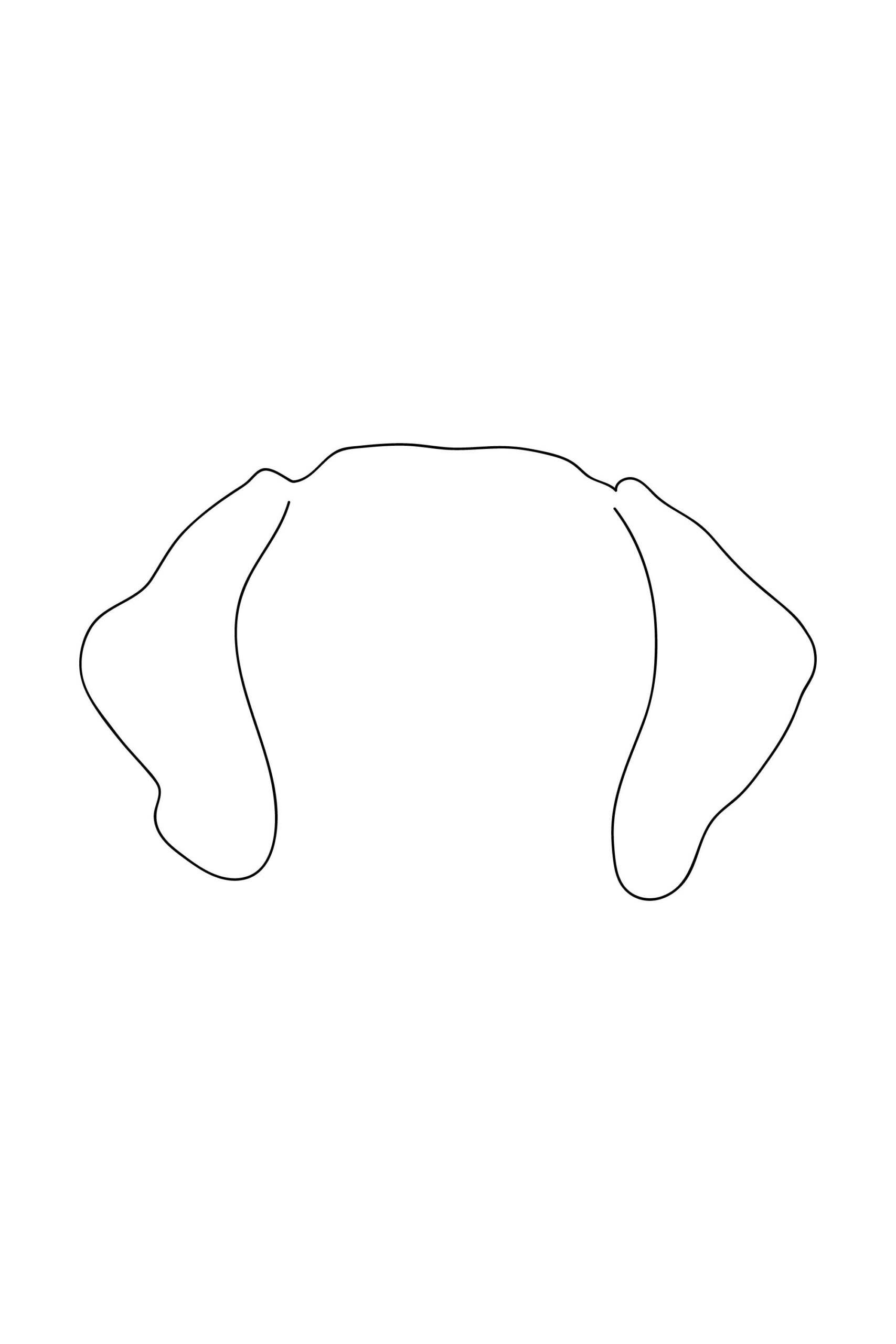 Dog Ear Outline Dachshund Digital File Dog Ear Line Art Dachshund Outline Dog Ear Line Drawing Dachshund Tattoo Pet Ears Etsy
