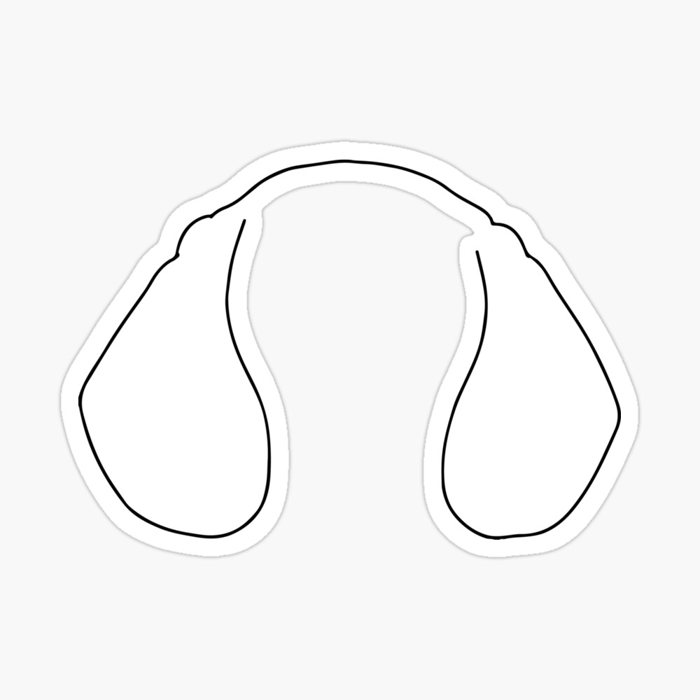 Dog Ears Line Art Drawing Dog Black Line Art Art Board Print For Sale By Mrs PenLine Redbubble