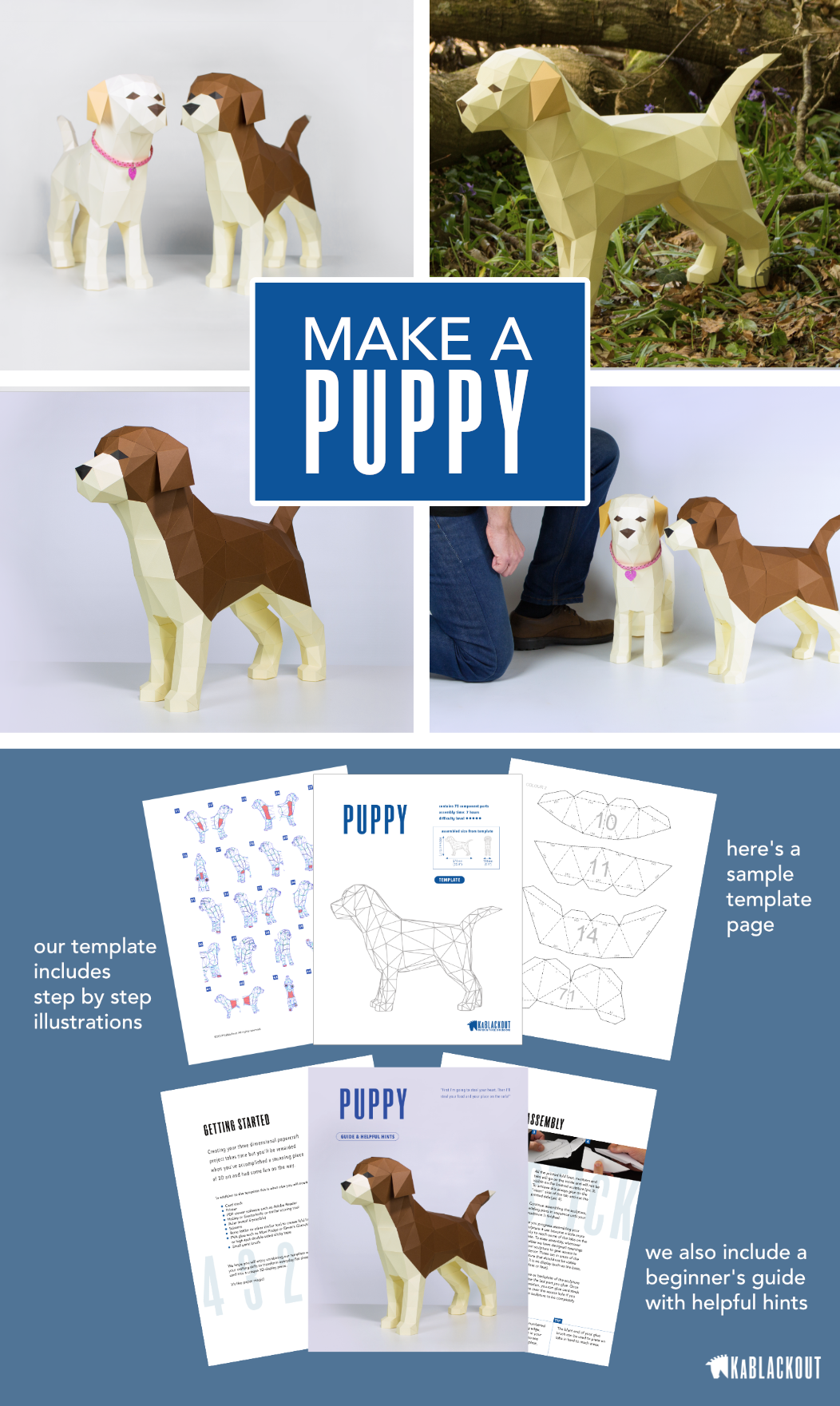 Dog Papercraft Template Papercraft Puppy Template DIY Printable 3D Puppy To Make PDF Dog Template Low Poly Dog Dog Lover s Gift Etsy UK Papercraft Templates Paper Crafts Dog Template