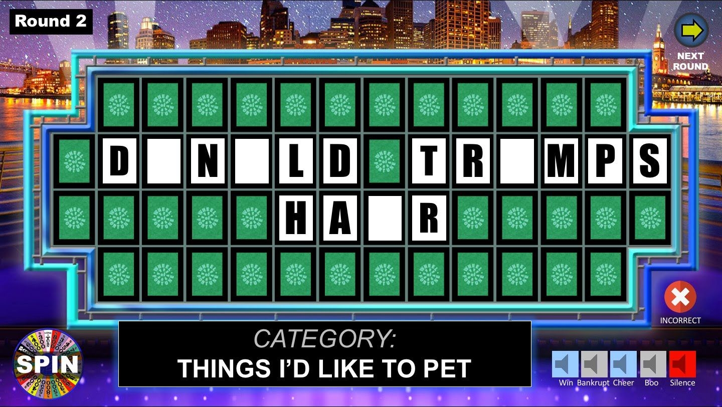 Printable Wheel Of Fortune Template