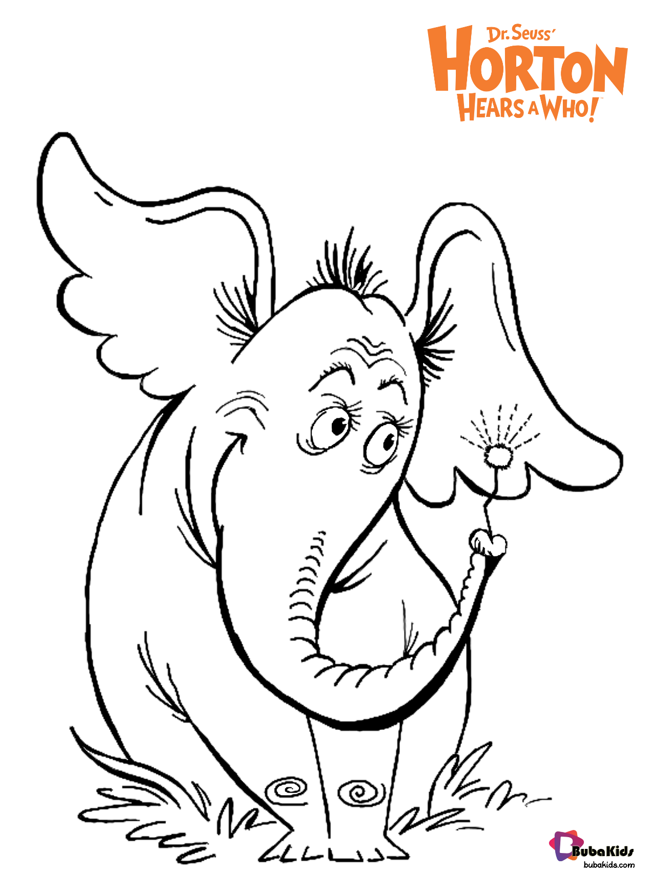 Dr Seuss Horton Hears A Who Free Download Coloring Pages For Kids BubaKids Coloring Pages Animal Coloring Pages Dr Seuss Coloring Pages