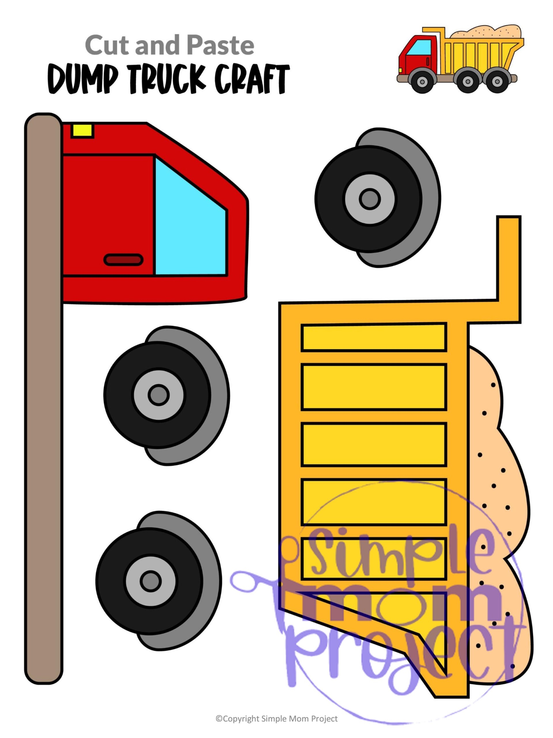Printable Dump Truck Template