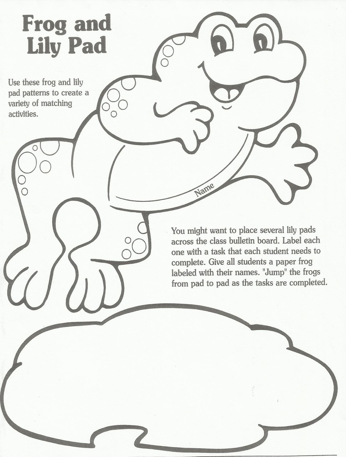 Printable Lily Pad Template